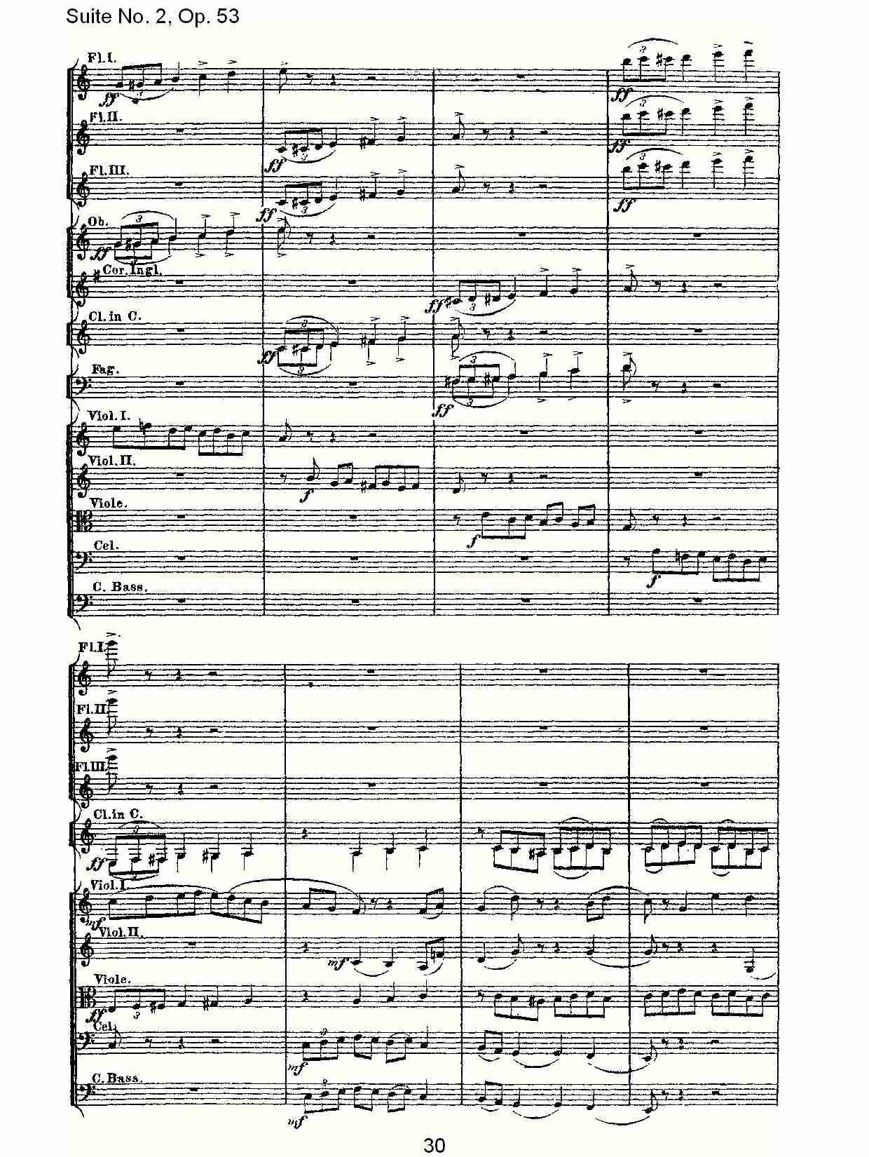 Suite No. 2, Op.53  第二套曲,Op.53第一乐章（六）总谱（图5）
