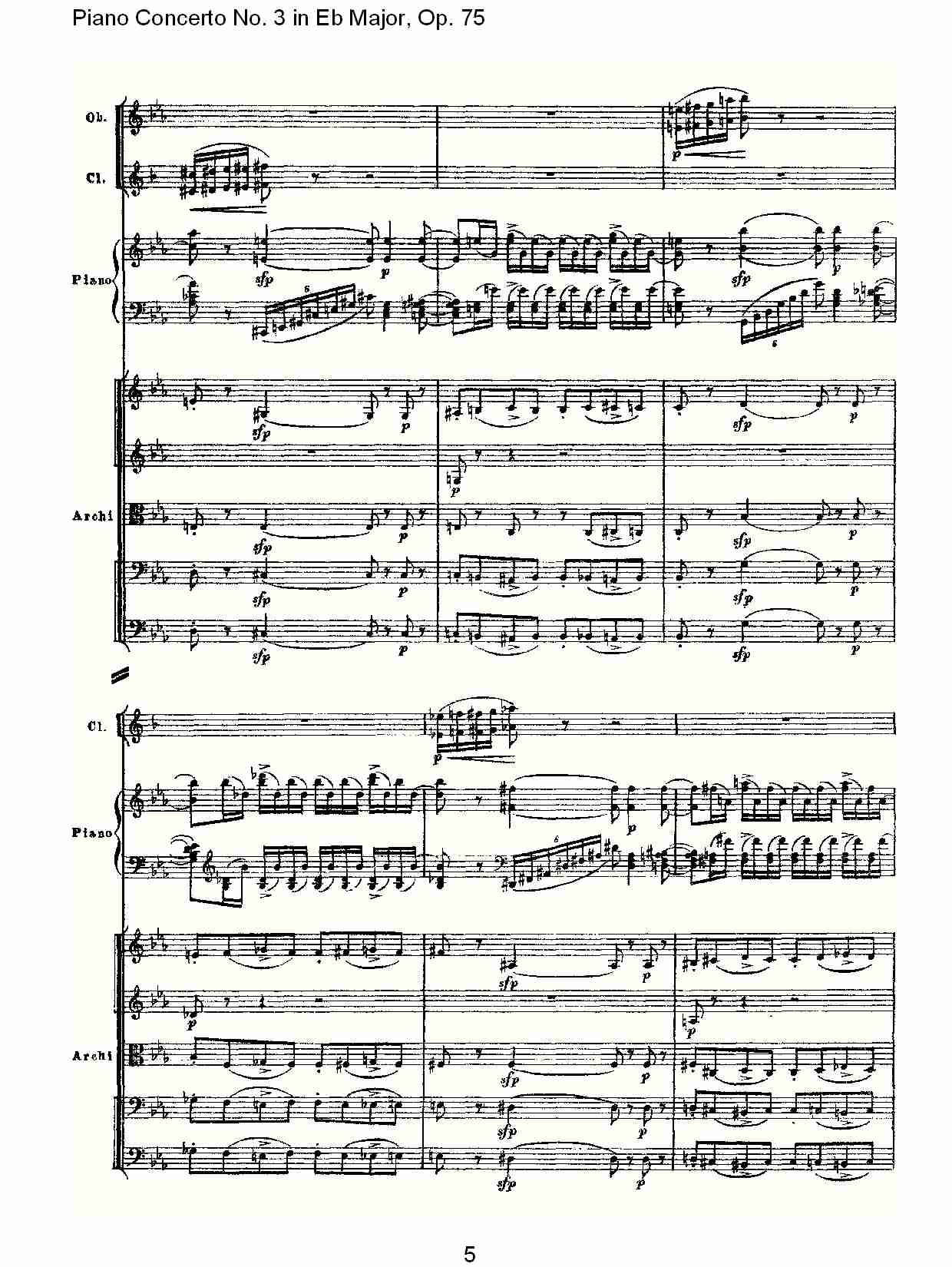 Eb大调第三钢琴协奏曲, Op.75第一部（一）总谱（图5）