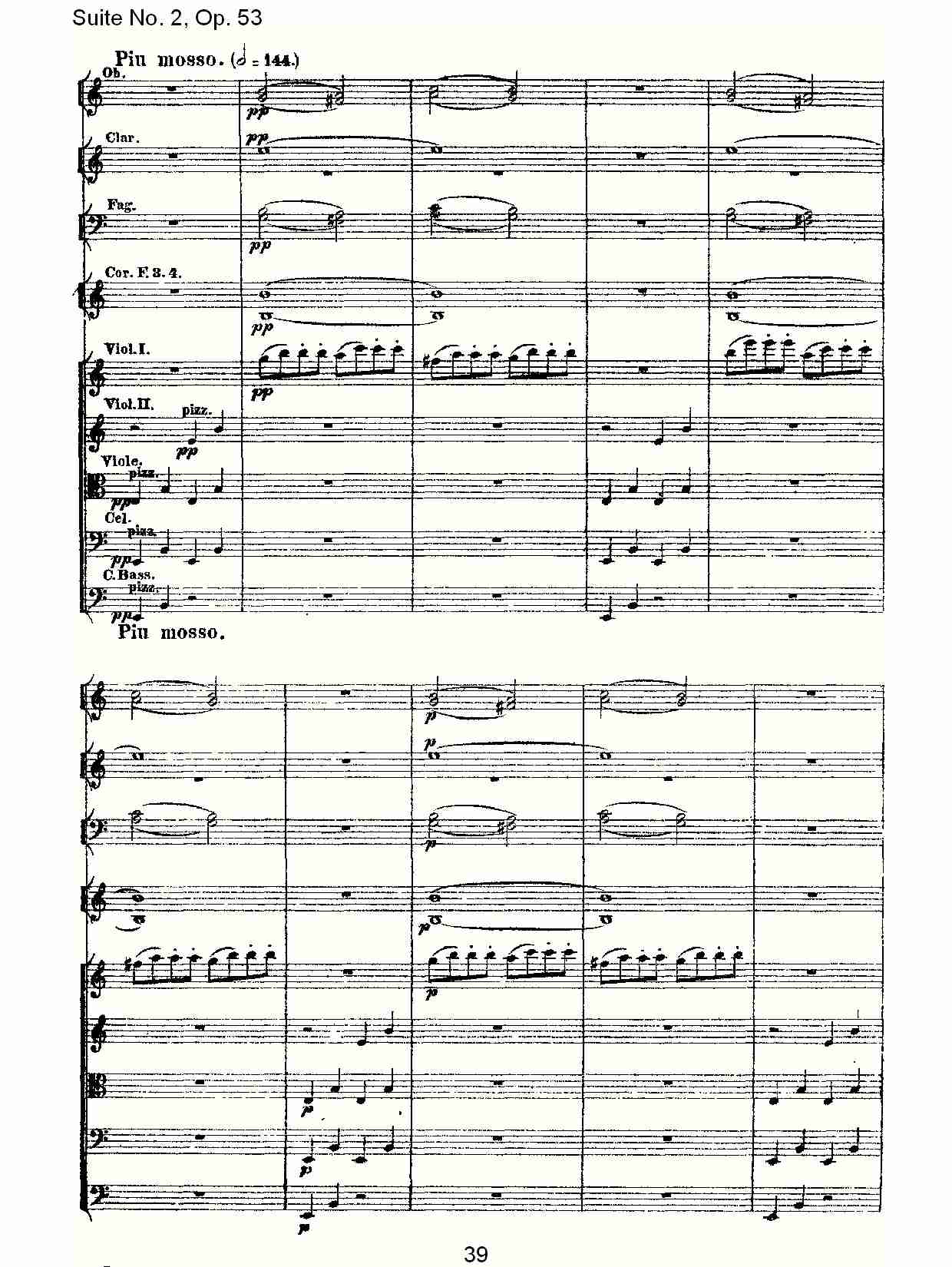 Suite No. 2, Op.53  第二套曲,Op.53第一乐章（八）总谱（图4）