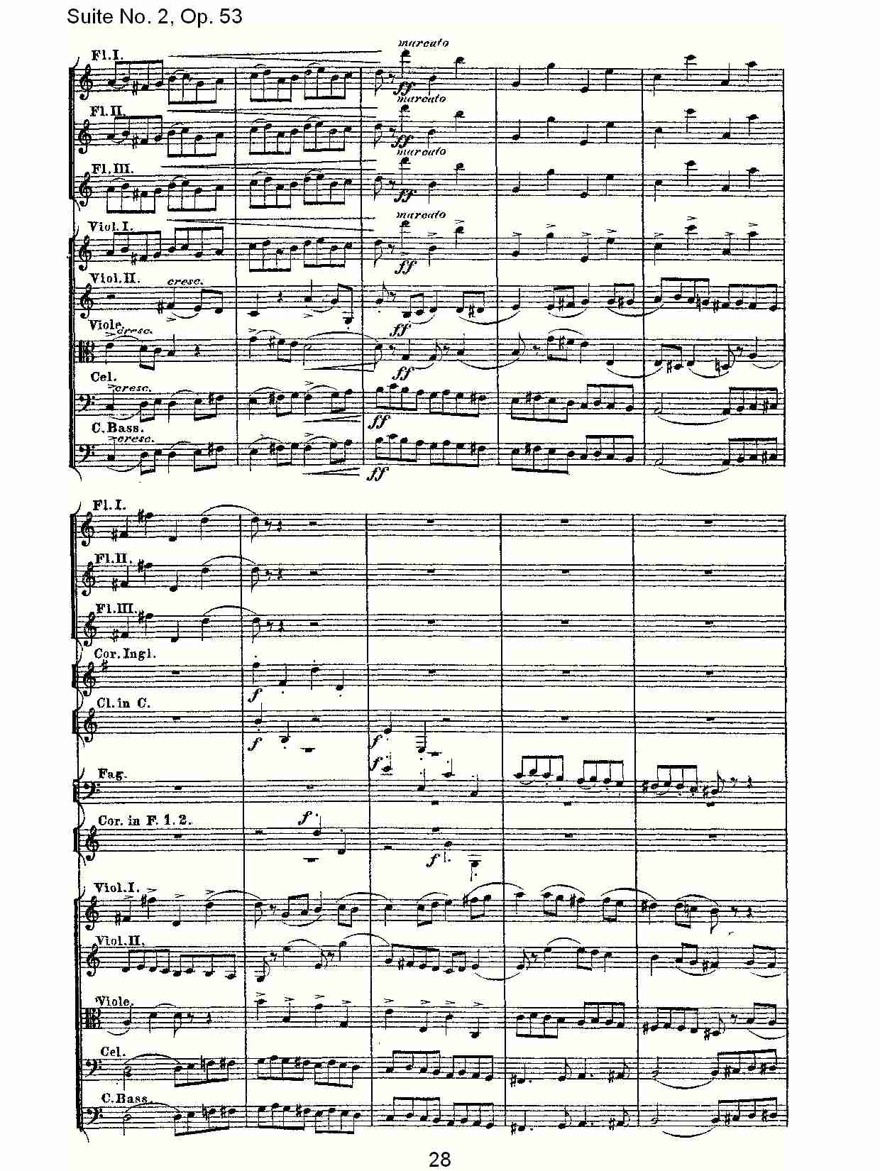 Suite No. 2, Op.53  第二套曲,Op.53第一乐章（六）总谱（图3）