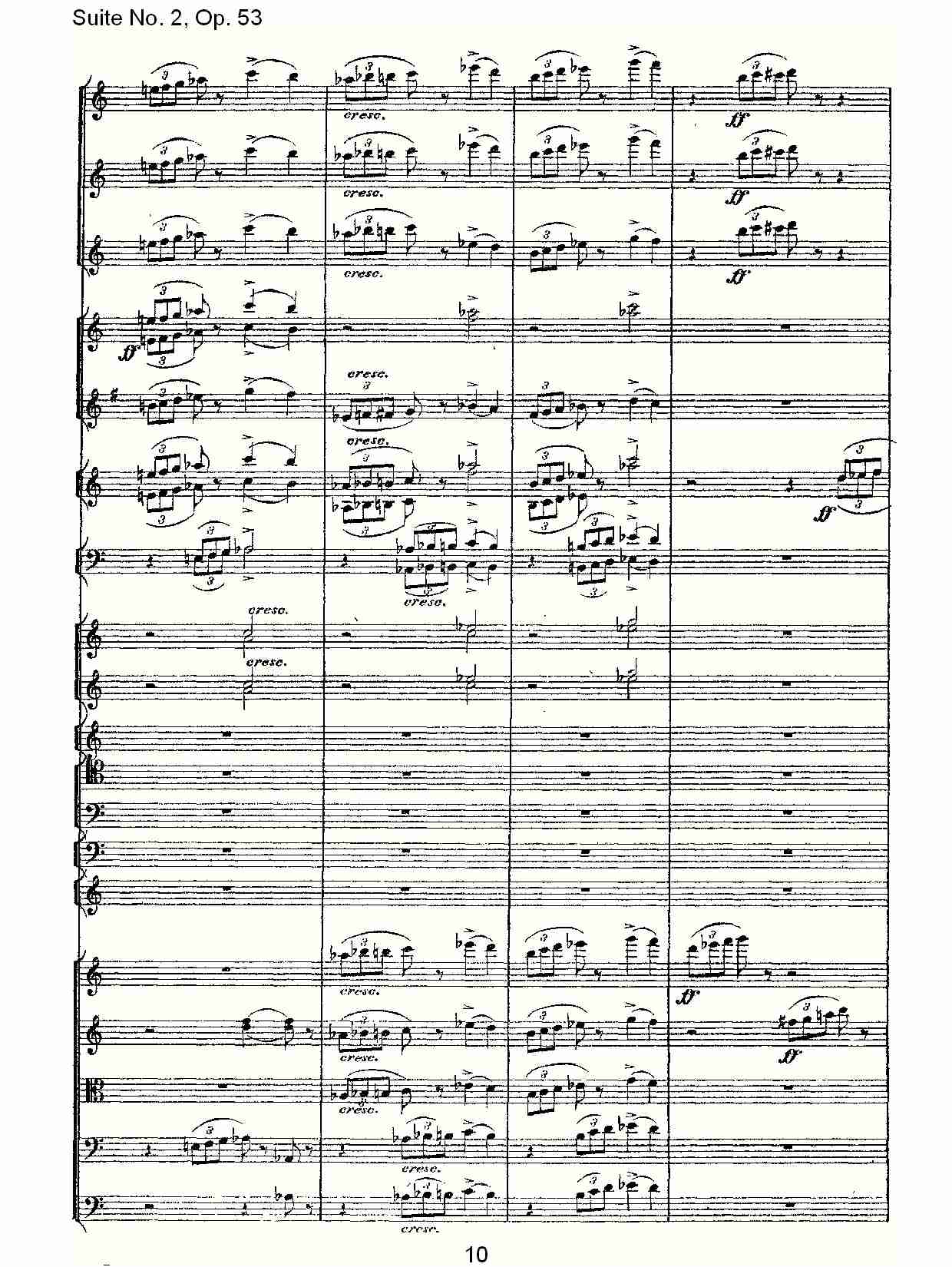 Suite No. 2, Op.53  第二套曲,Op.53第一乐章（二）总谱（图5）