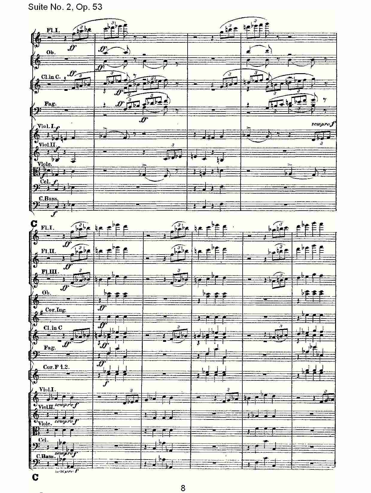 Suite No. 2, Op.53  第二套曲,Op.53第一乐章（二）总谱（图3）