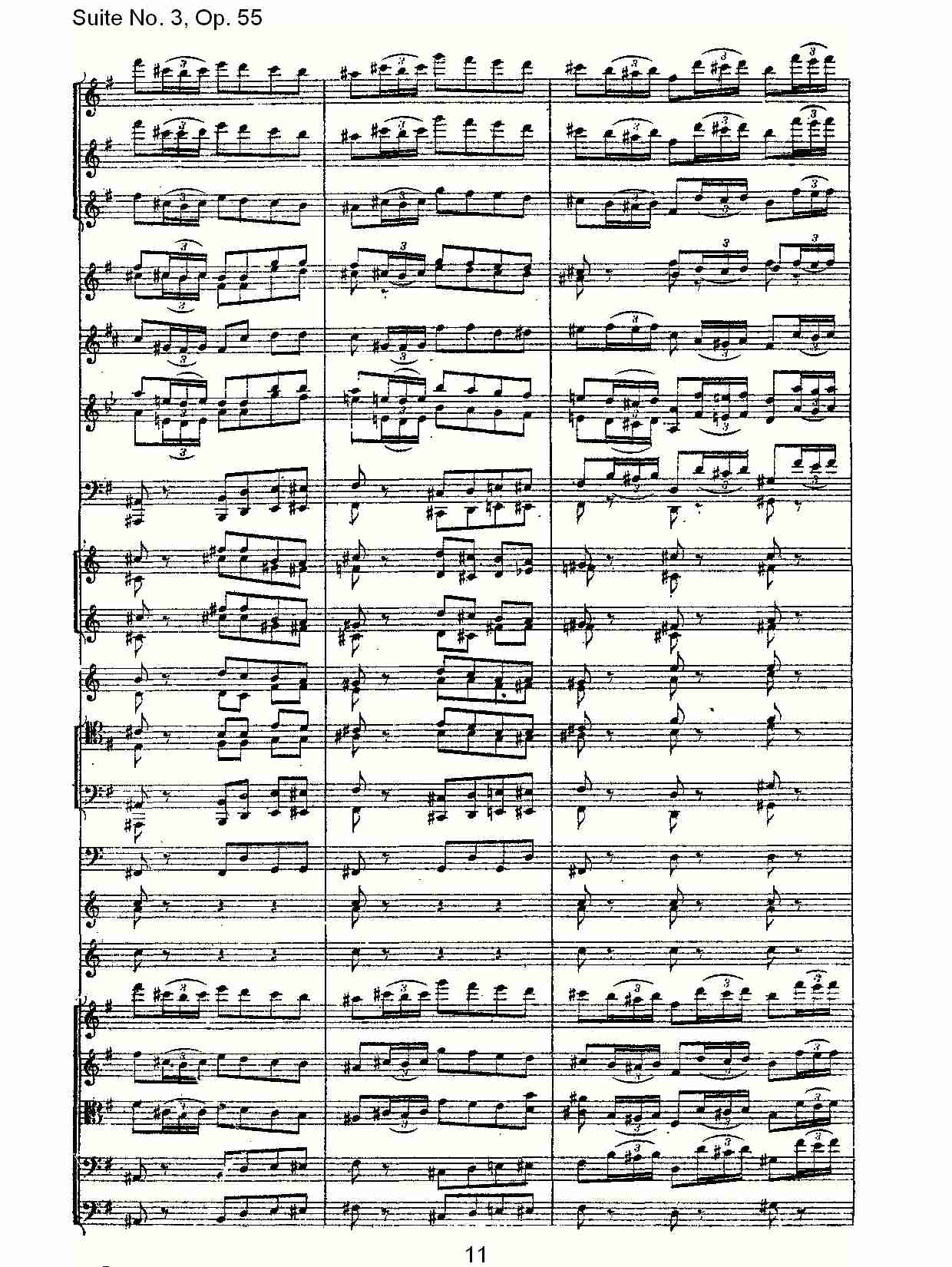 Suite No. 3, Op.55  第三套曲,Op.55第四乐章第二部（三）总谱（图1）