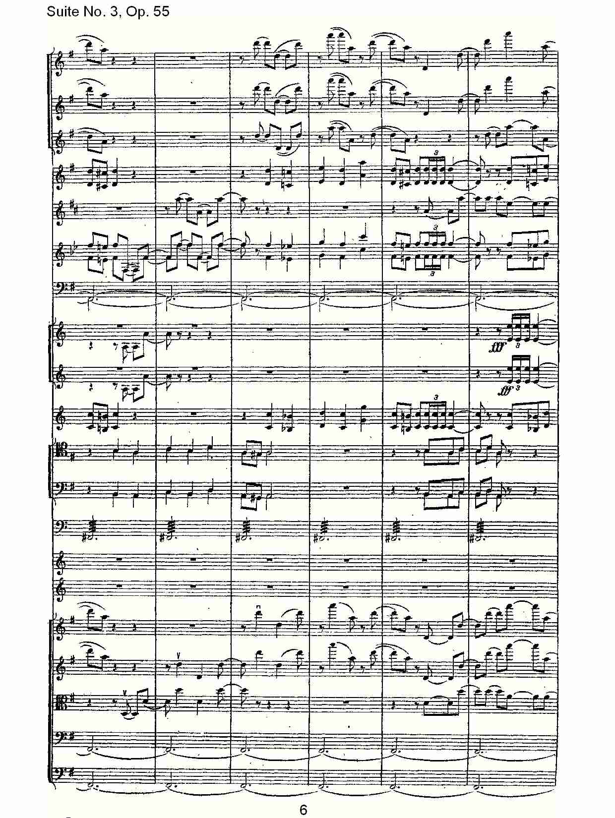 Suite No. 3, Op.55  第三套曲,Op.55第四乐章第二部（二）总谱（图1）