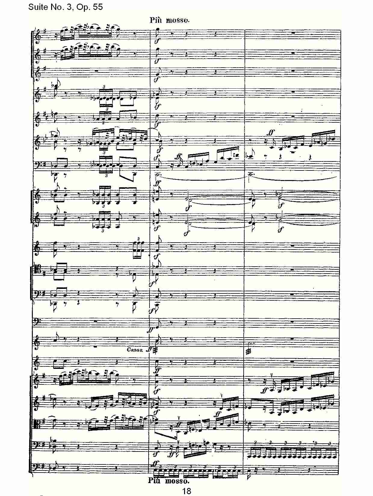 Suite No. 3, Op.55  第三套曲,Op.55第四乐章第二部（四）总谱（图3）