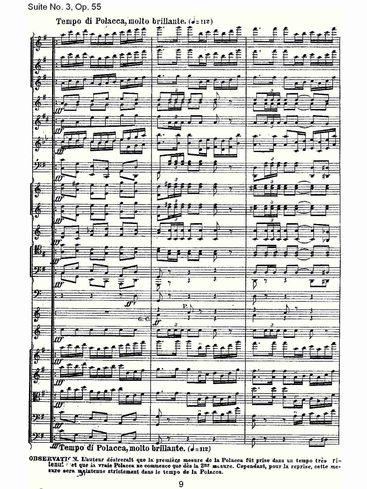 Suite No. 3, Op.55  第三套曲,Op.55第四乐章第二部（二）总谱（图4）