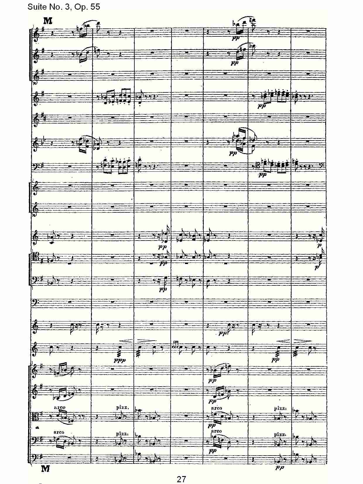 Suite No. 3, Op.55  第三套曲,Op.55第三乐章（六）总谱（图2）