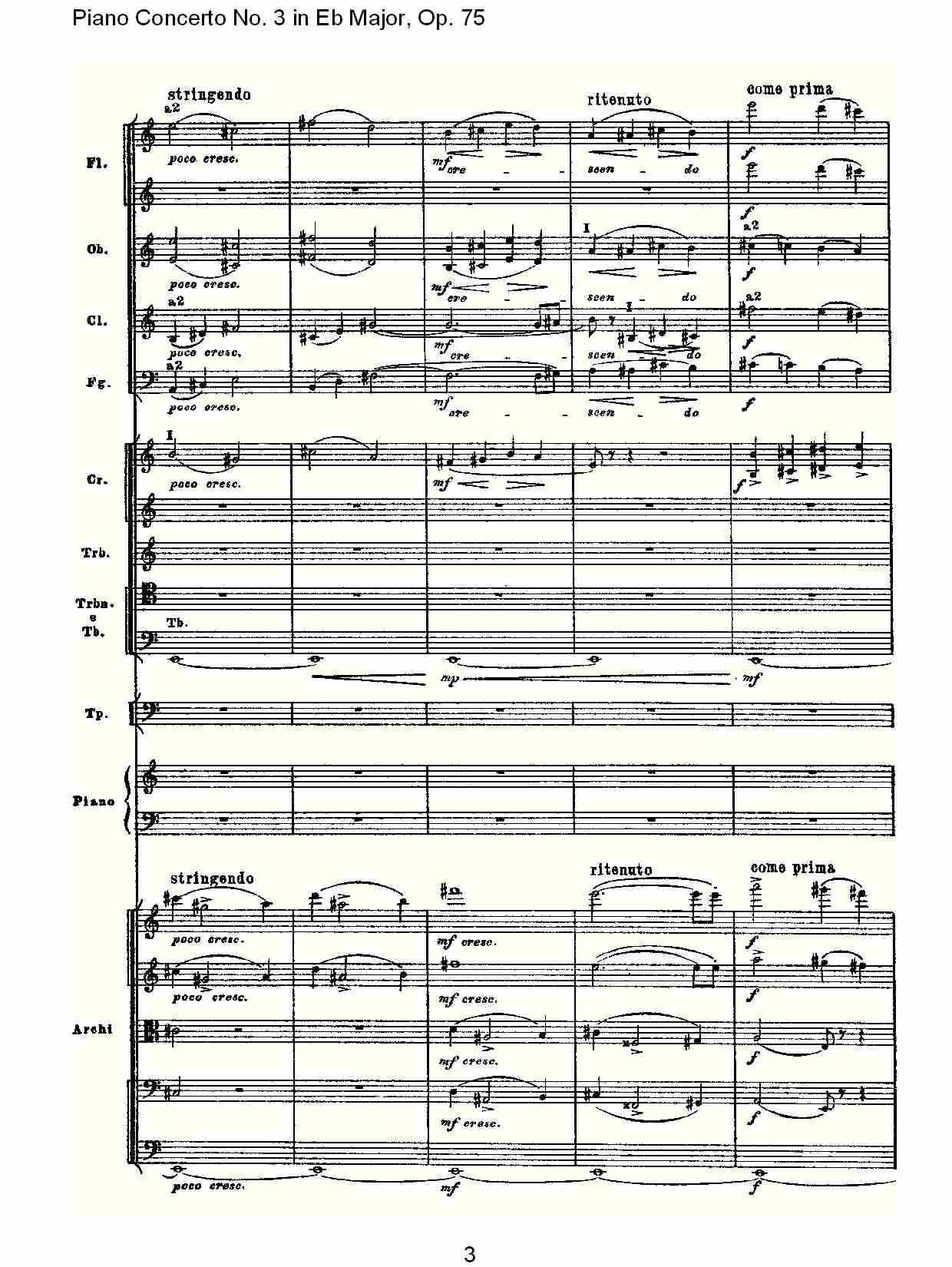 Eb大调第三钢琴协奏曲, Op.75第二部（一）总谱（图3）
