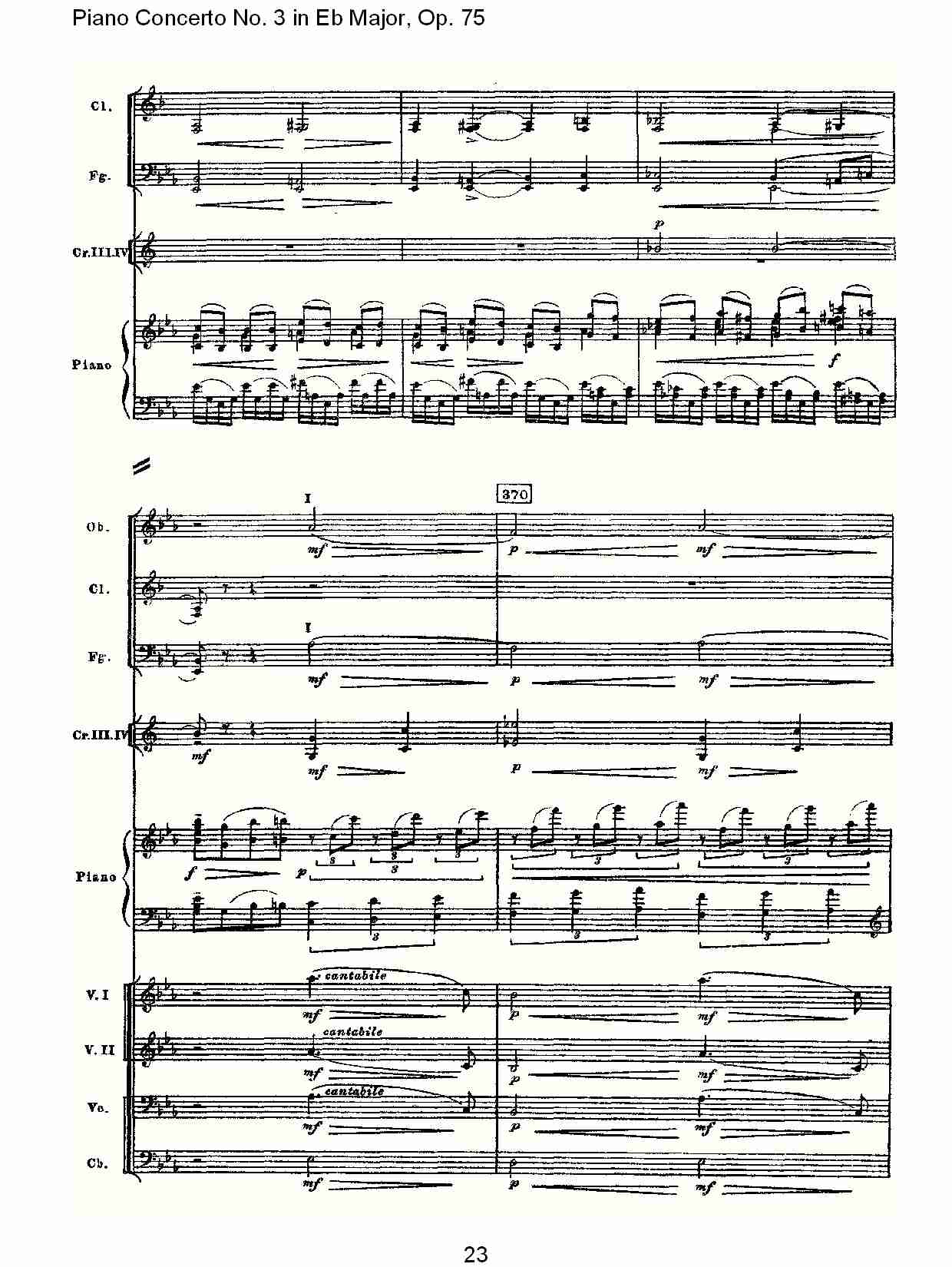 Eb大调第三钢琴协奏曲, Op.75第二部（五）总谱（图3）