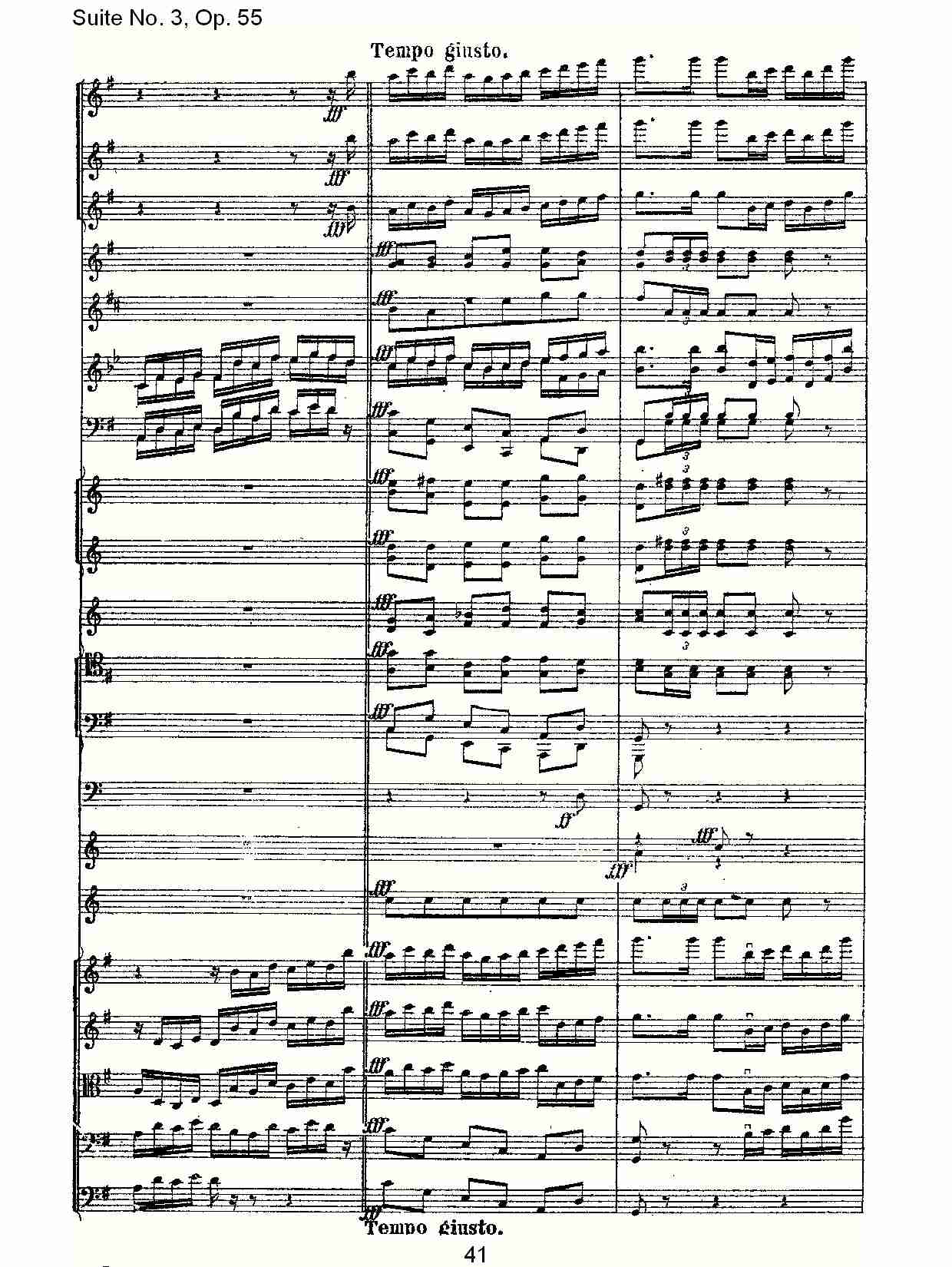 Suite No. 3, Op.55  第三套曲,Op.55第四乐章第二部（九）总谱（图1）