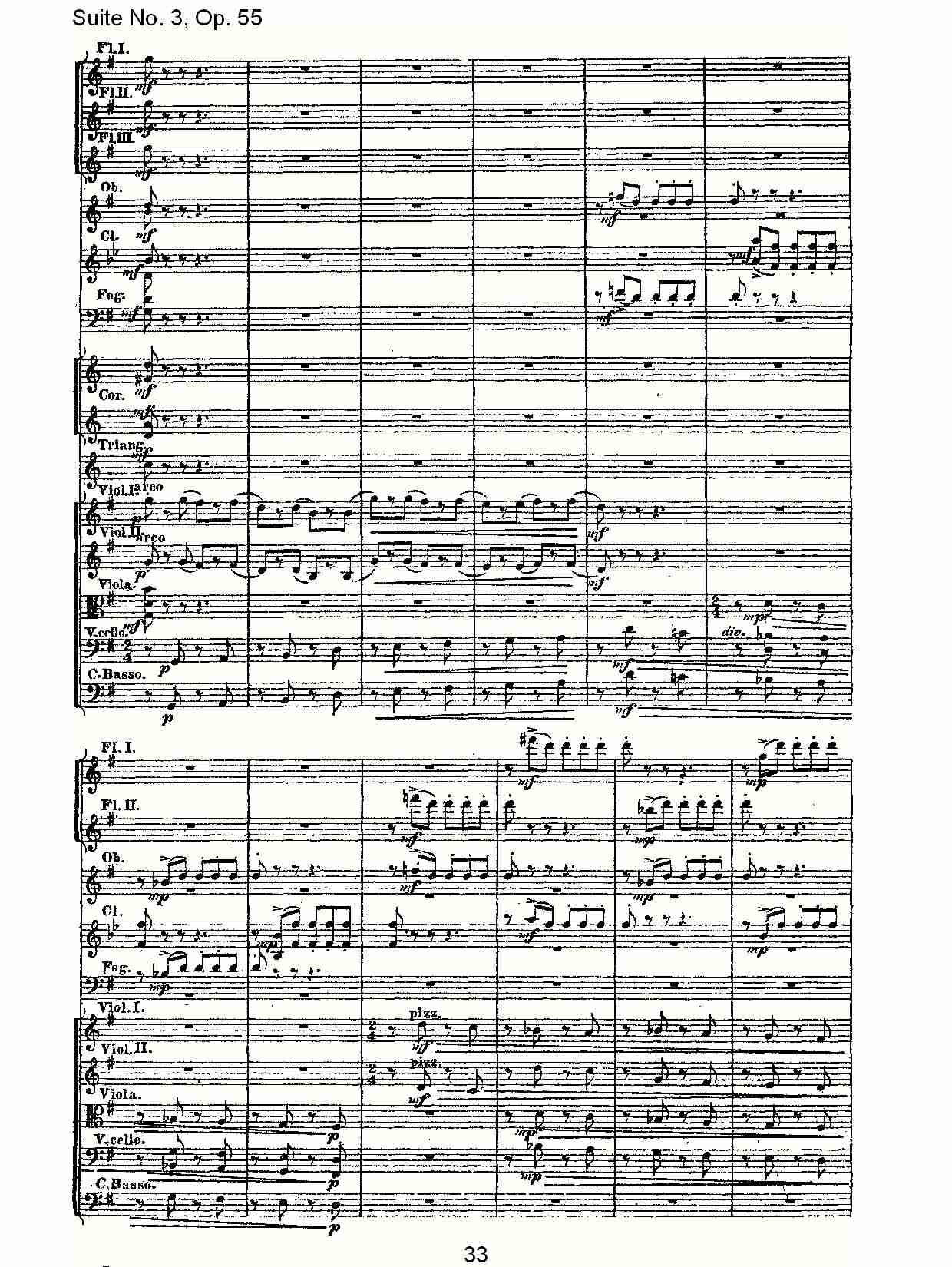 Suite No. 3, Op.55  第三套曲,Op.55第三乐章（七）总谱（图3）