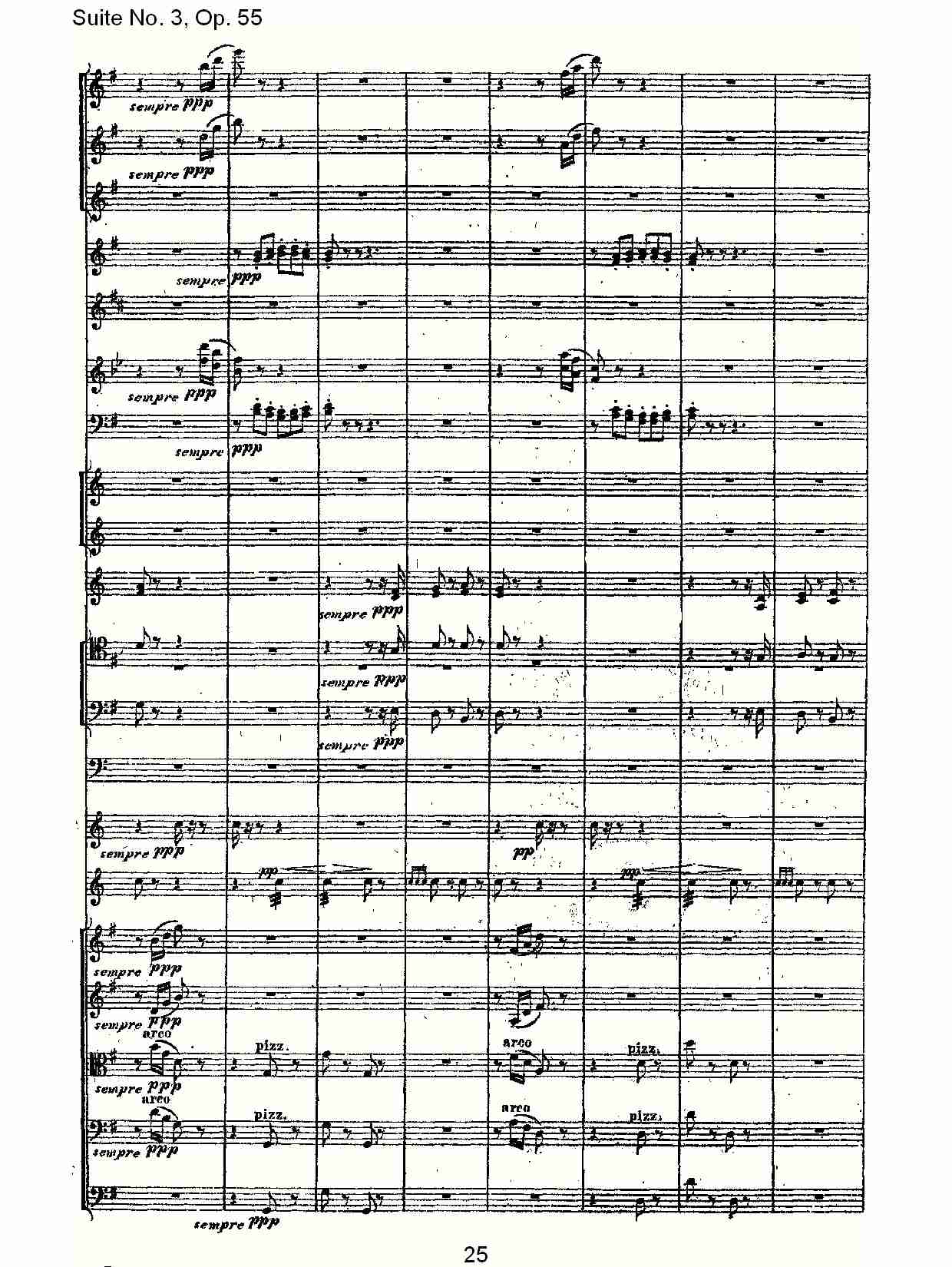 Suite No. 3, Op.55  第三套曲,Op.55第三乐章（五）总谱（图5）