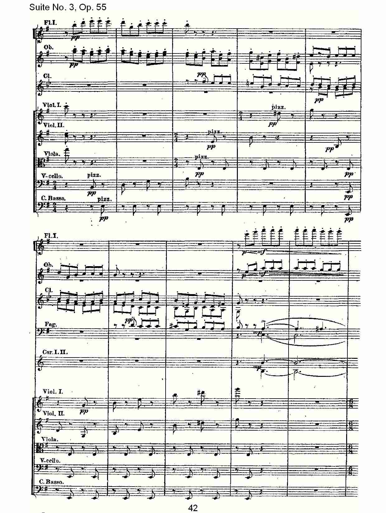 Suite No. 3, Op.55  第三套曲,Op.55第三乐章（九）总谱（图2）