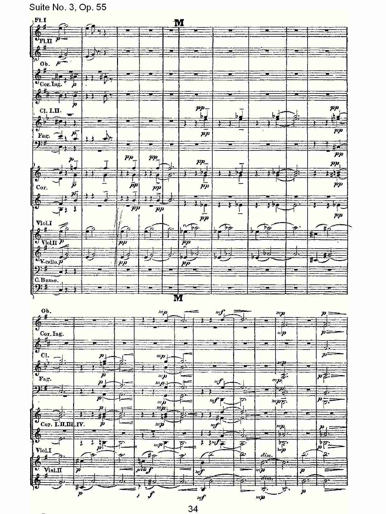Suite No. 3, Op.55  第三套曲,Op.55第二乐章（七）总谱（图4）