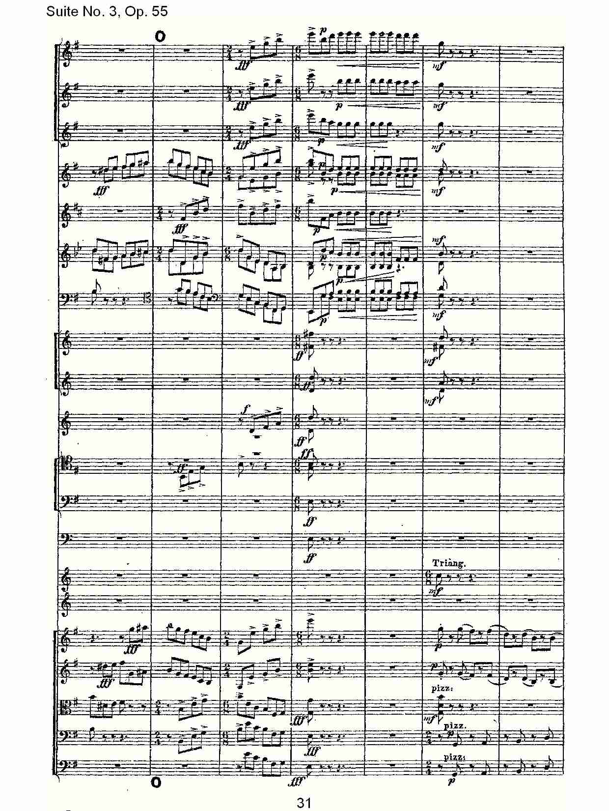 Suite No. 3, Op.55  第三套曲,Op.55第三乐章（七）总谱（图1）