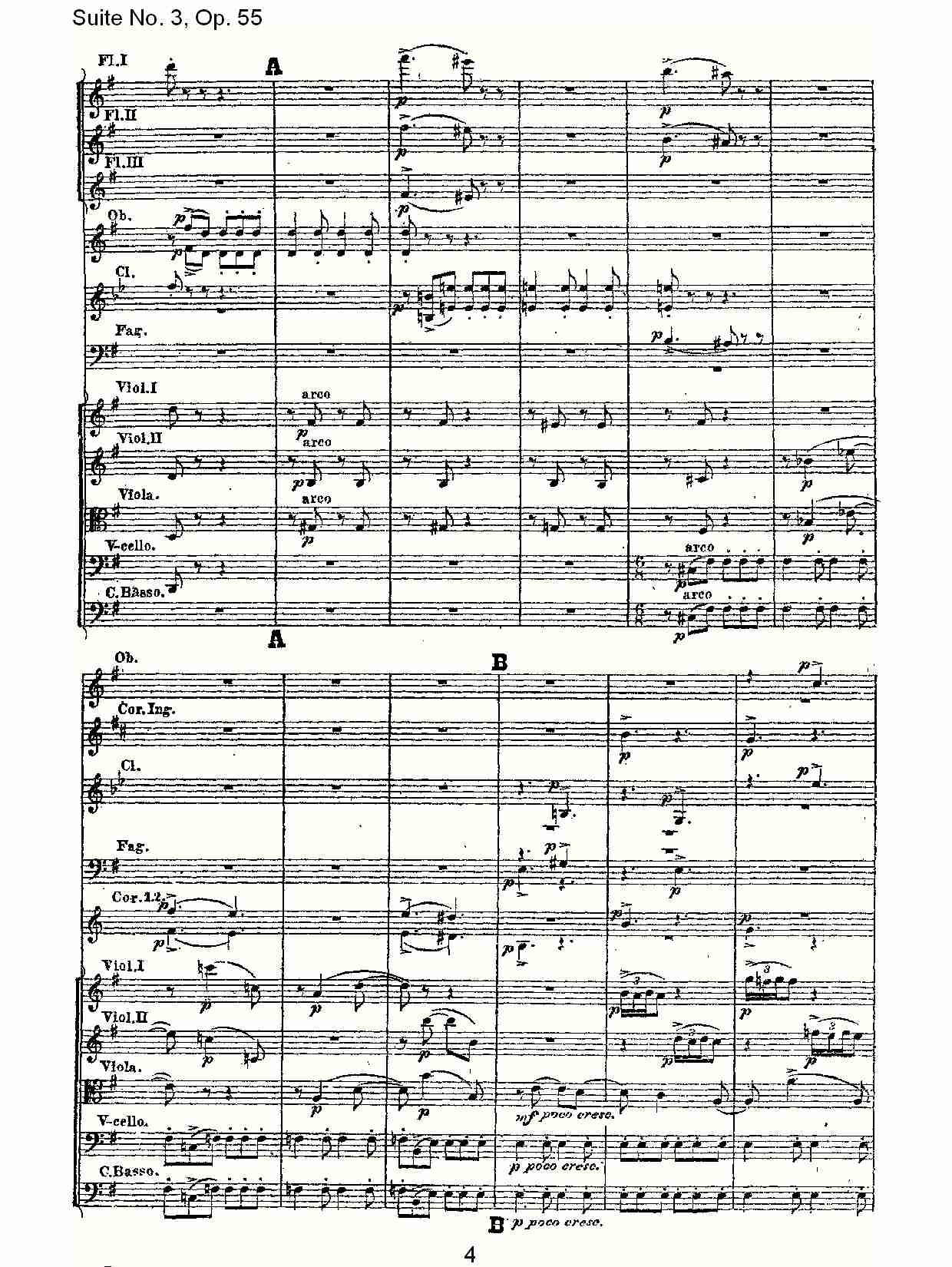 Suite No. 3, Op.55  第三套曲,Op.55第三乐章（一）总谱（图4）