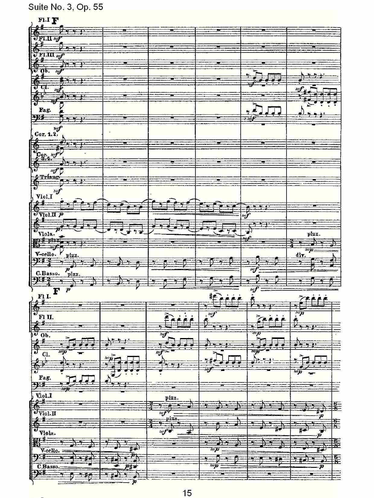 Suite No. 3, Op.55  第三套曲,Op.55第三乐章（三）总谱（图3）