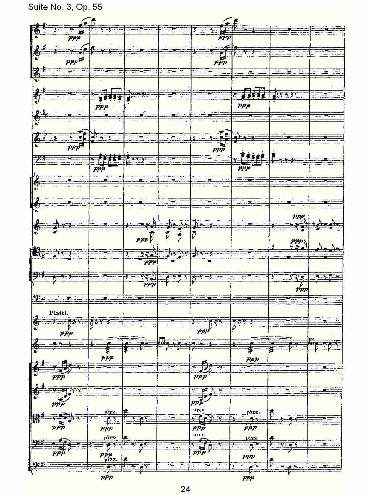 Suite No. 3, Op.55  第三套曲,Op.55第三乐章（五）总谱（图4）