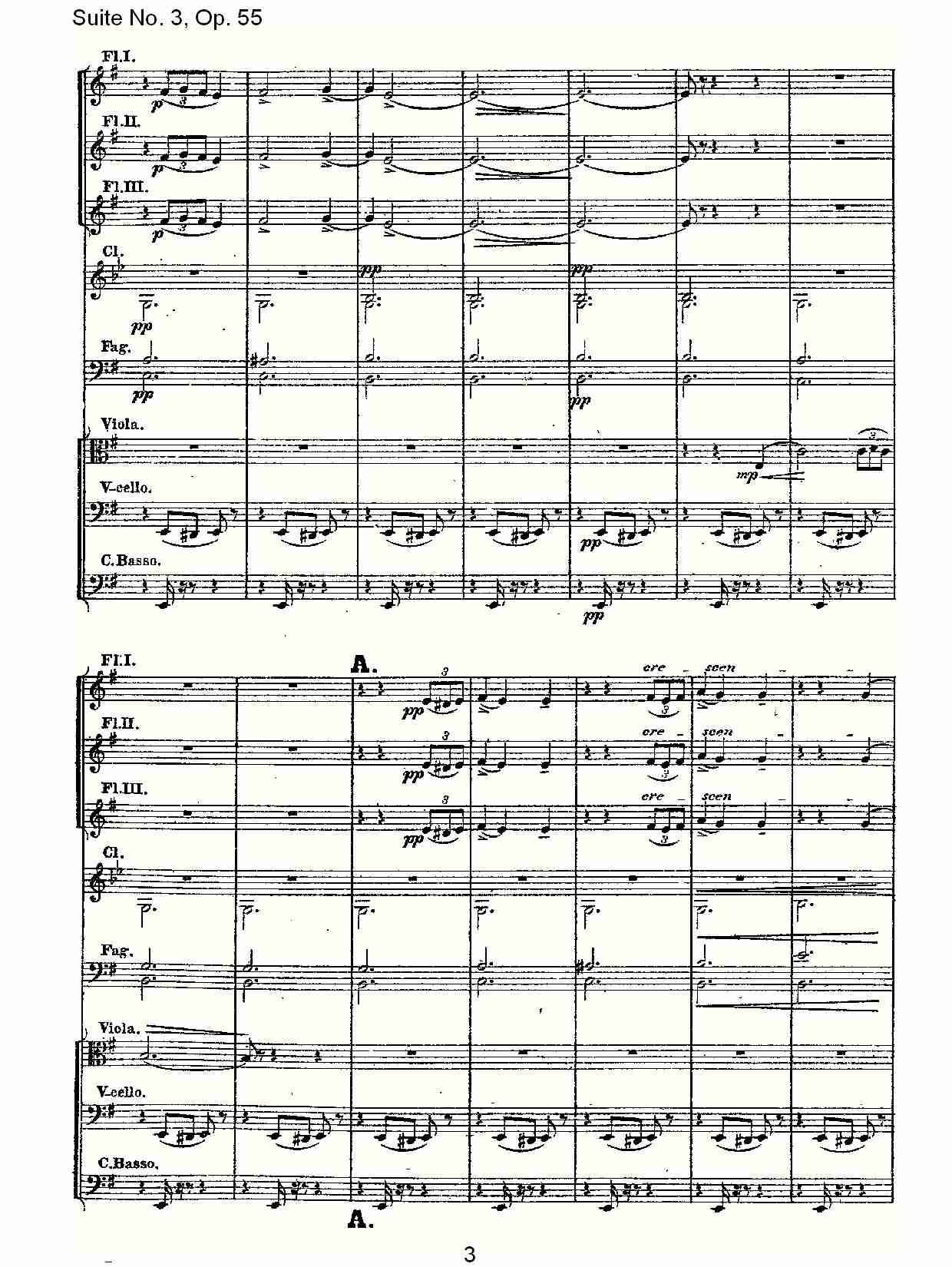 Suite No. 3, Op.55  第三套曲,Op.55第二乐章（一）总谱（图3）