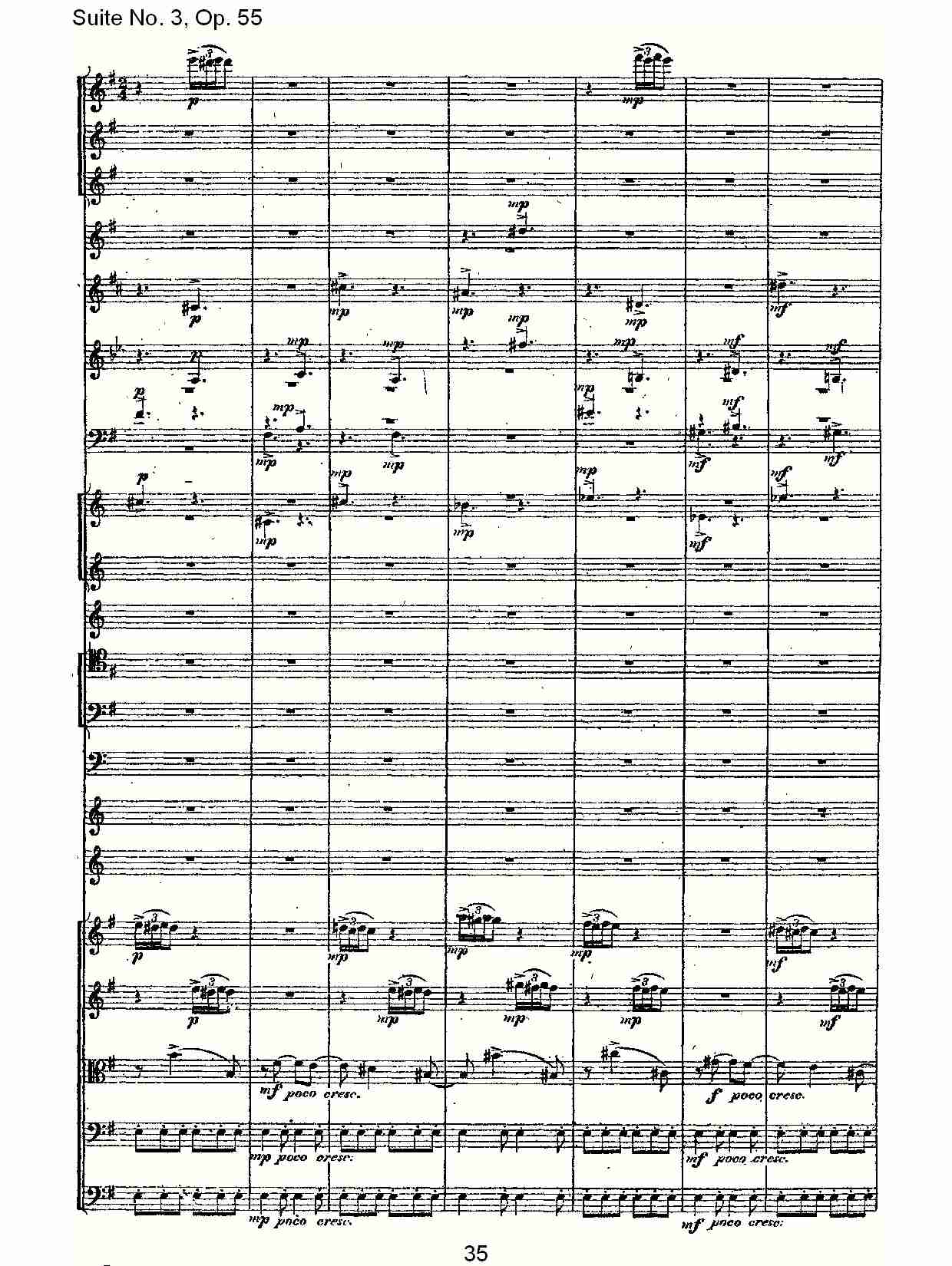 Suite No. 3, Op.55  第三套曲,Op.55第三乐章（七）总谱（图5）