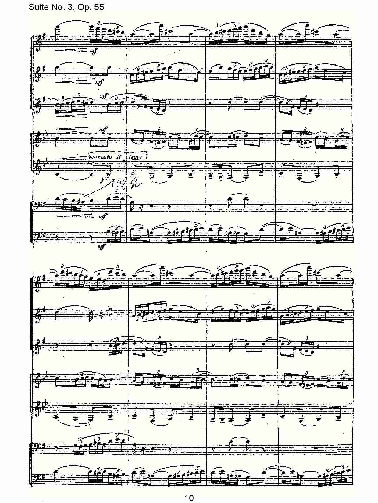 Suite No. 3, Op.55  第三套曲,Op.55第四乐章第一部（二）总谱（图5）