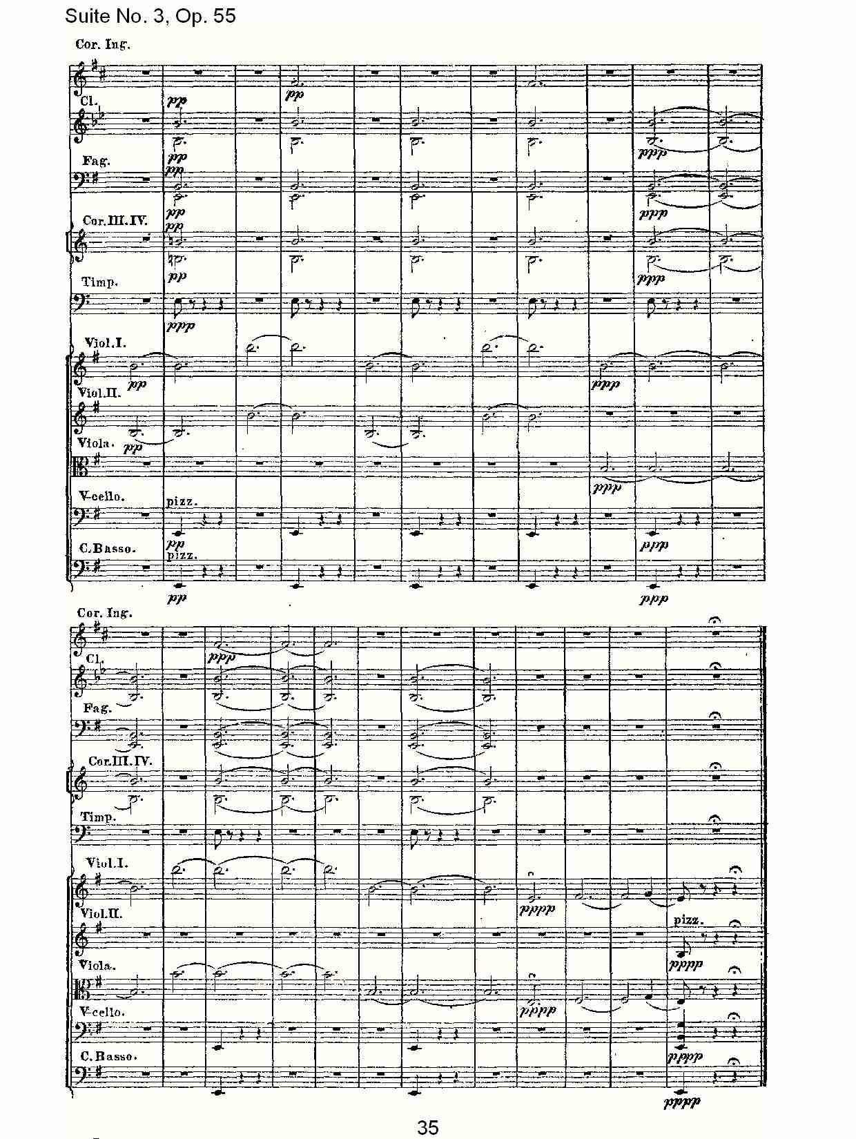 Suite No. 3, Op.55  第三套曲,Op.55第二乐章（七）总谱（图5）