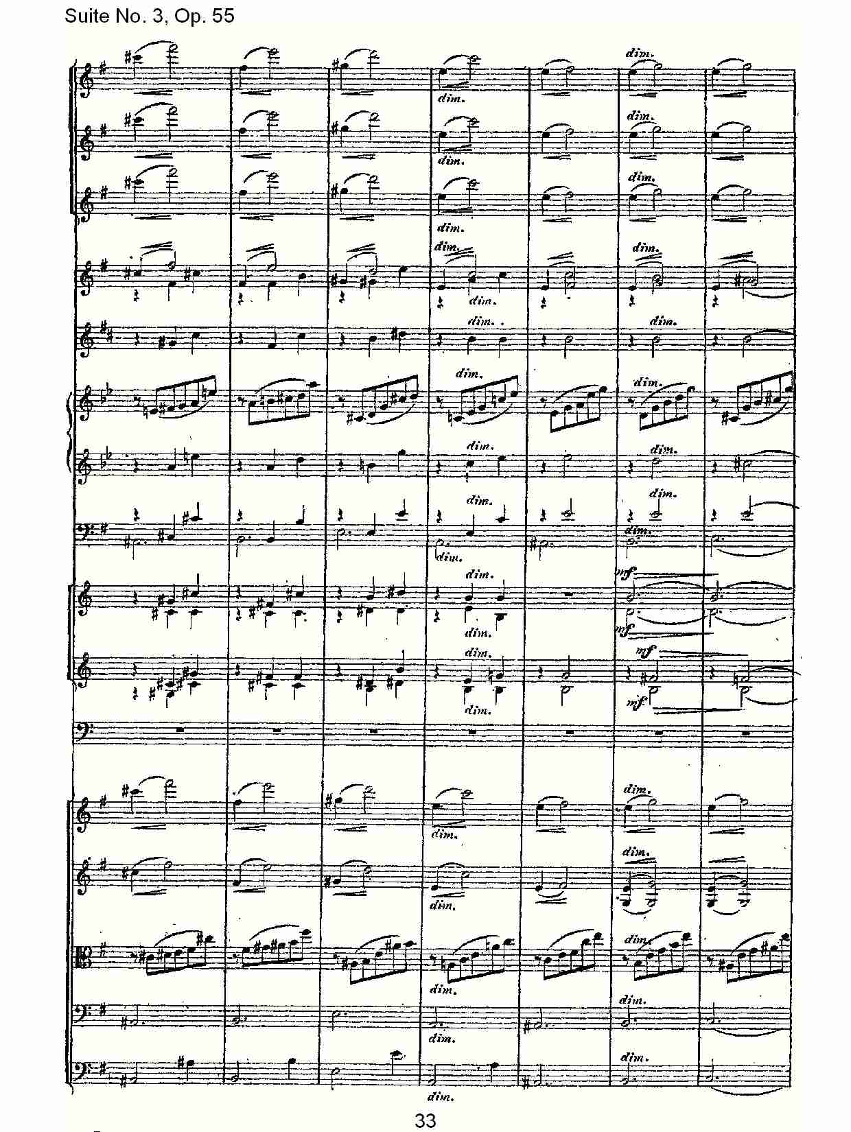 Suite No. 3, Op.55  第三套曲,Op.55第二乐章（七）总谱（图3）