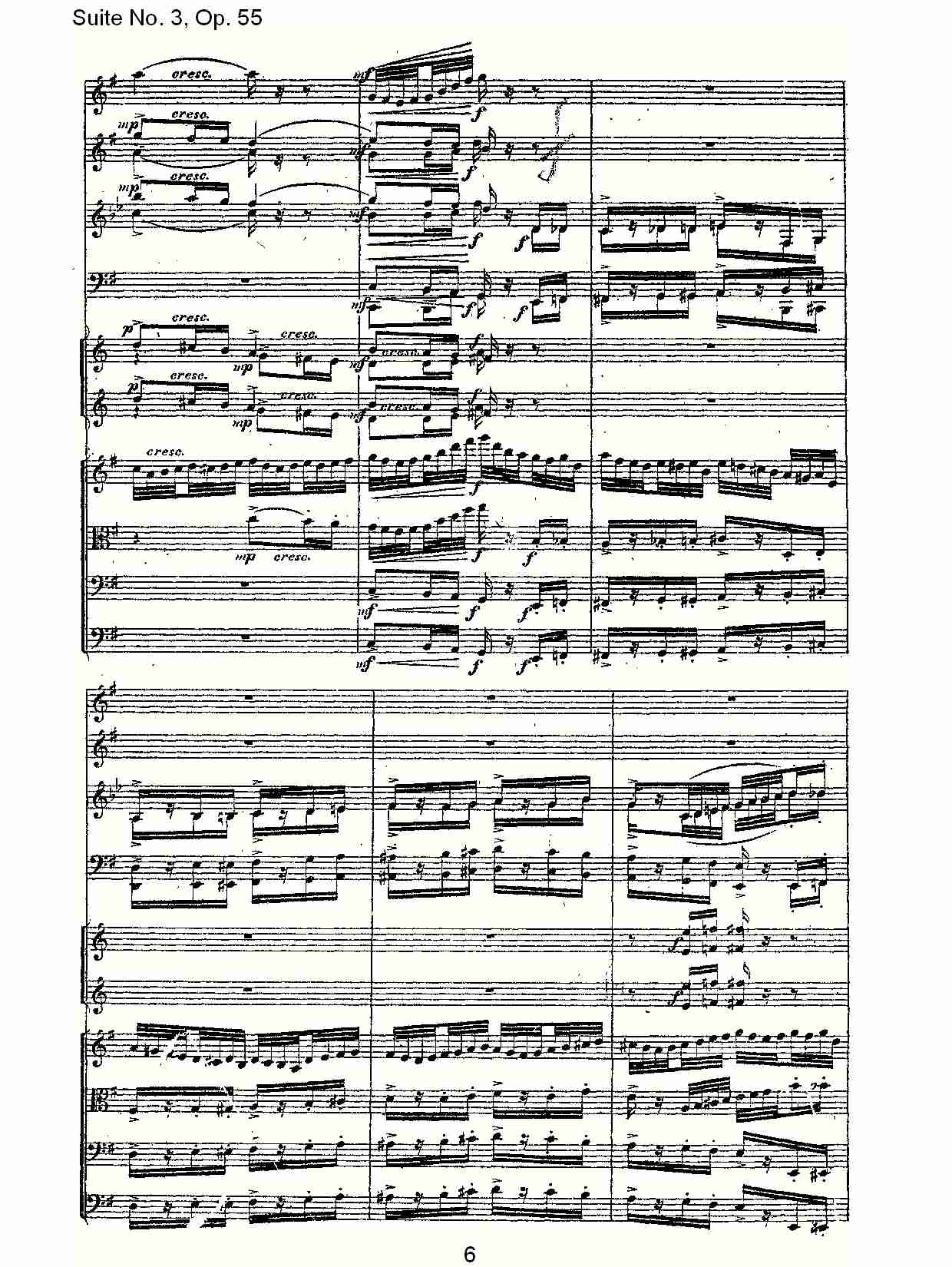 Suite No. 3, Op.55  第三套曲,Op.55第四乐章第一部（二）总谱（图1）