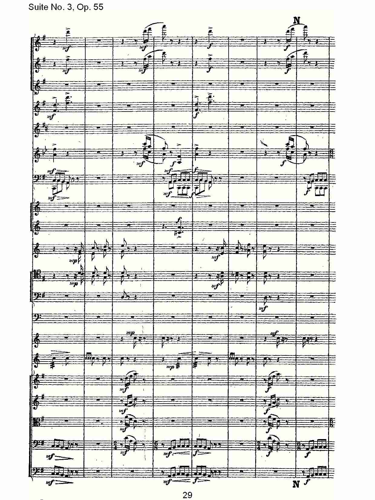 Suite No. 3, Op.55  第三套曲,Op.55第三乐章（六）总谱（图4）