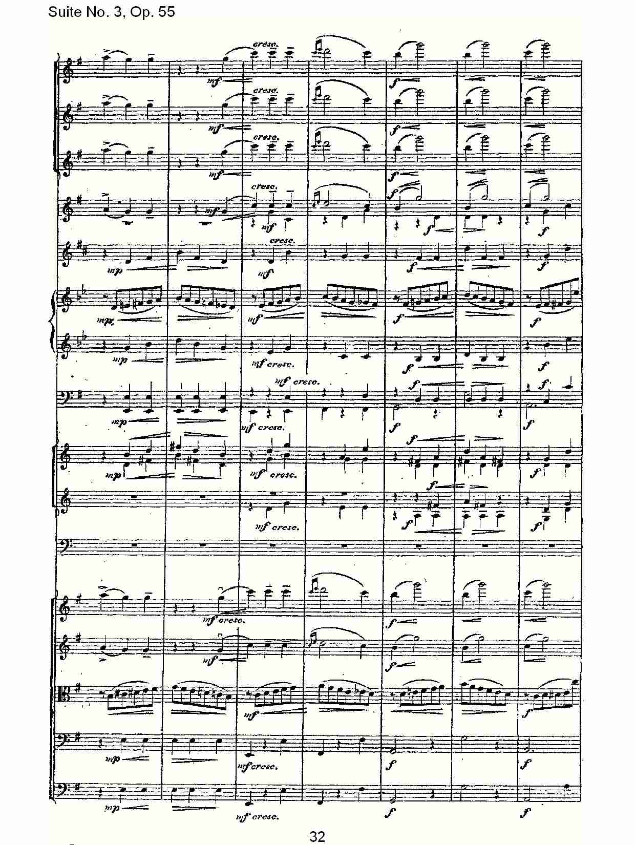 Suite No. 3, Op.55  第三套曲,Op.55第二乐章（七）总谱（图2）