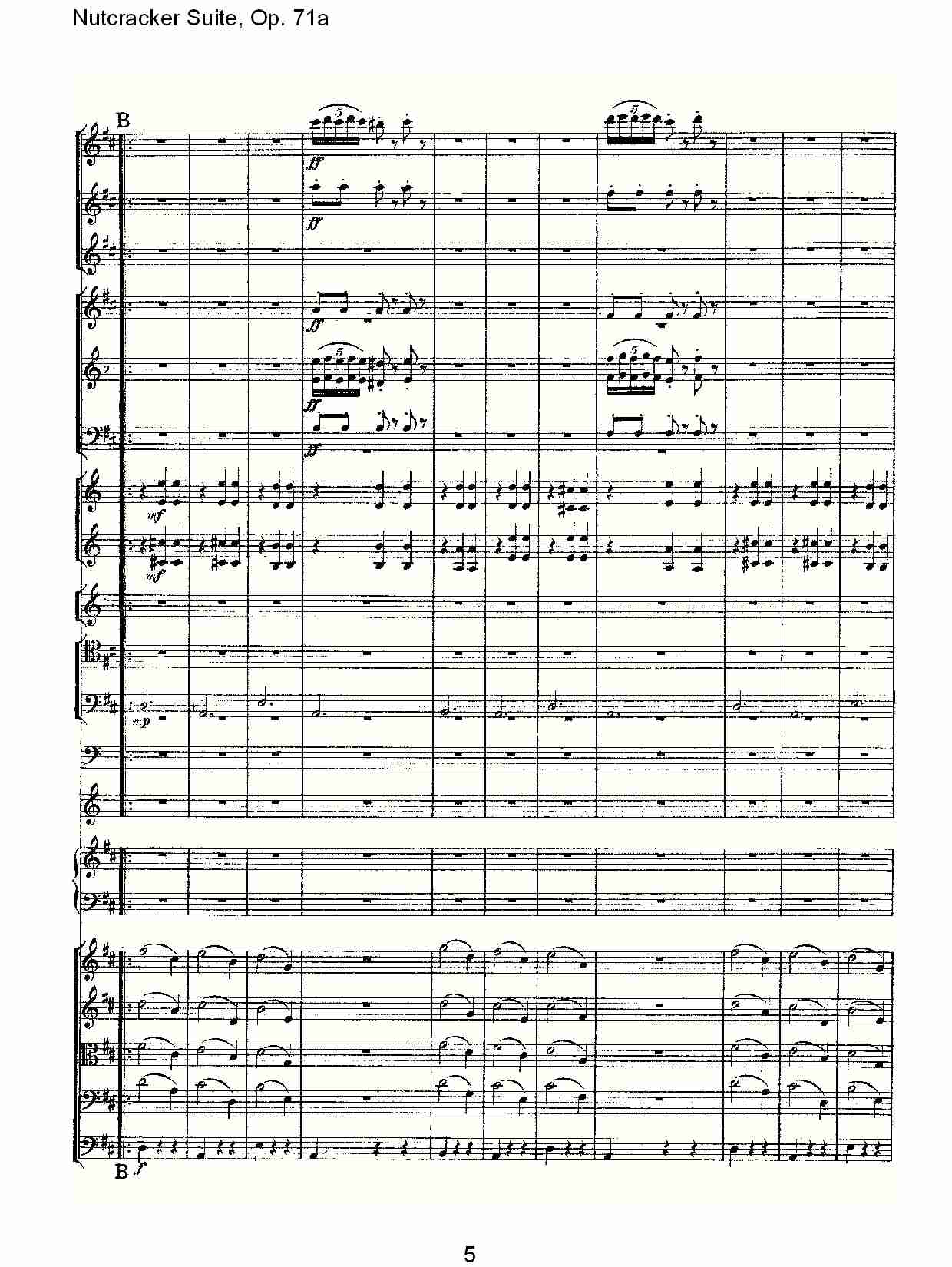Nutcracker Suite, Op.71a   胡桃铗套曲，Op.71a第八乐章（一）总谱（图5）