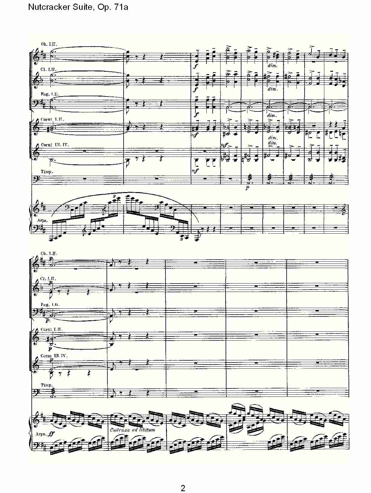Nutcracker Suite, Op.71a   胡桃铗套曲，Op.71a第八乐章（一）总谱（图2）