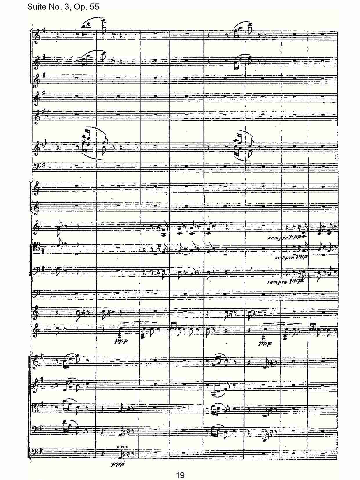 Suite No. 3, Op.55  第三套曲,Op.55第三乐章（四）总谱（图4）