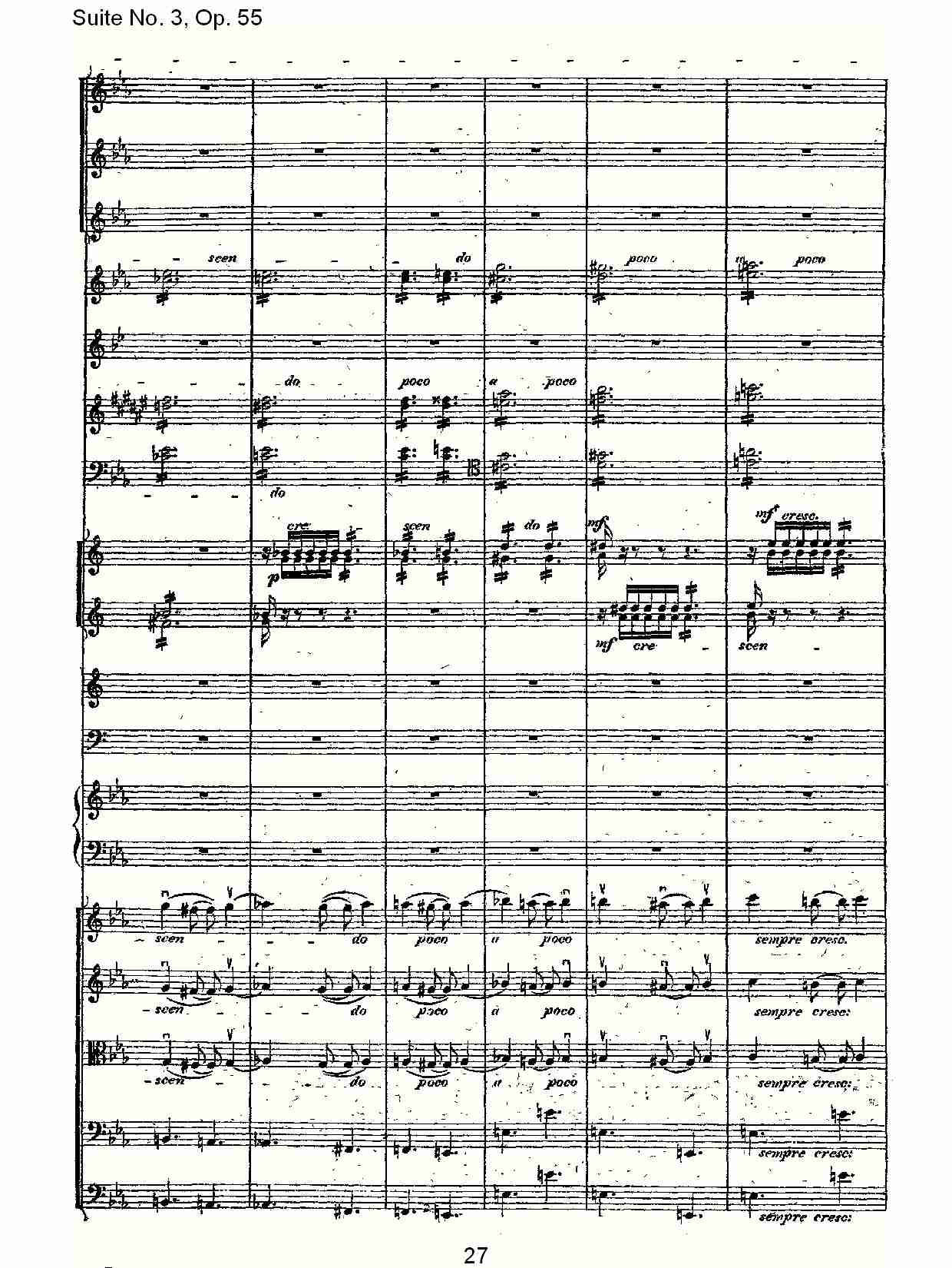 Suite No. 3, Op.55  第三套曲,Op.55第一乐章（六）总谱（图2）