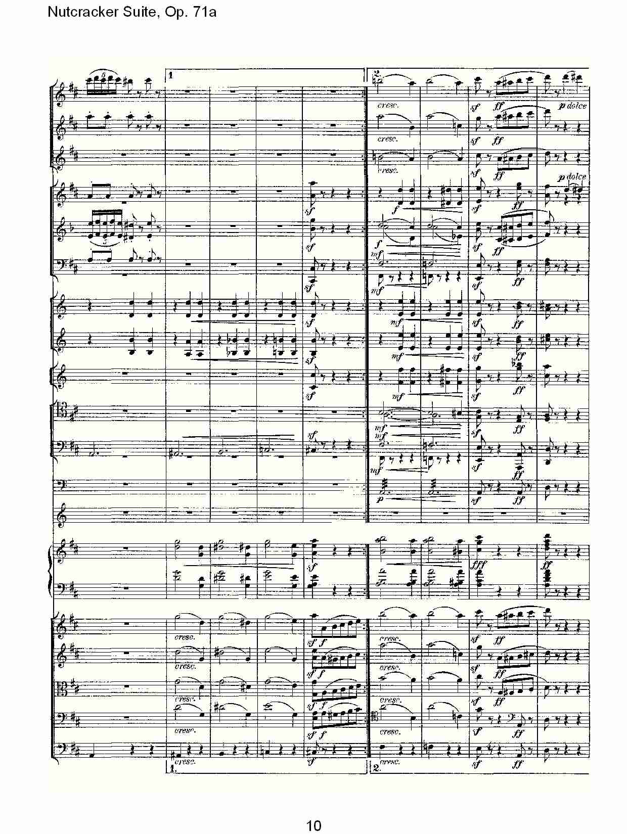 Nutcracker Suite, Op.71a   胡桃铗套曲，Op.71a第八乐章（二）总谱（图5）