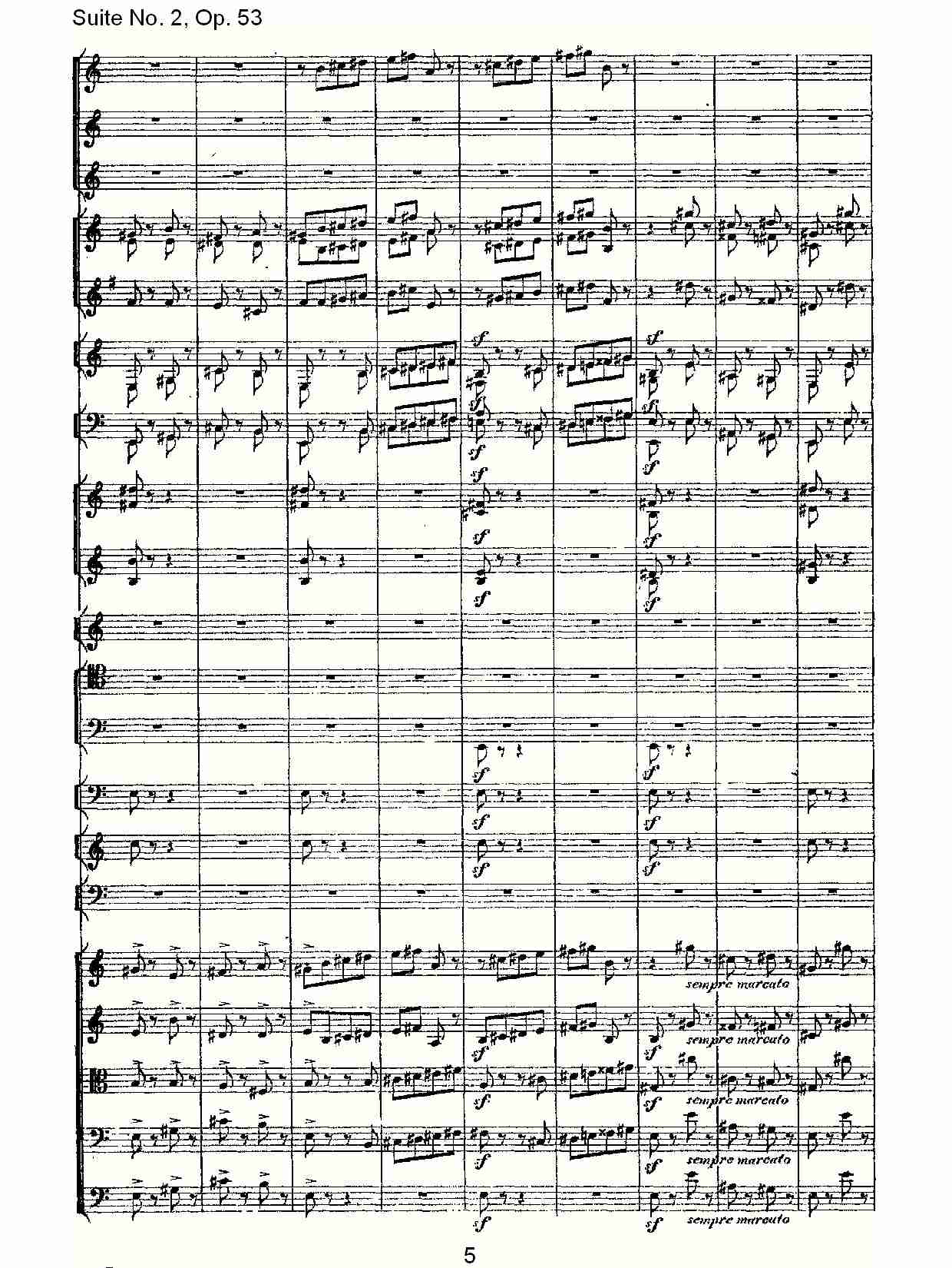 Suite No. 2, Op.53  第二套曲,Op.53第五乐章（一）总谱（图5）
