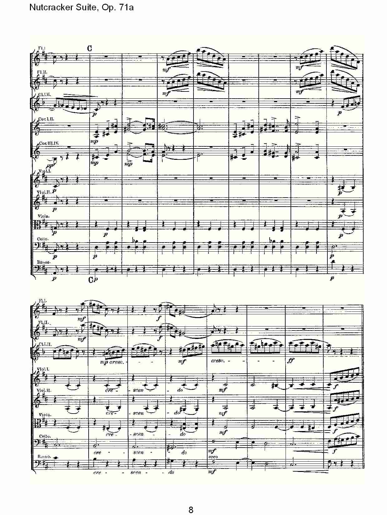 Nutcracker Suite, Op.71a   胡桃铗套曲，Op.71a第八乐章（二）总谱（图3）