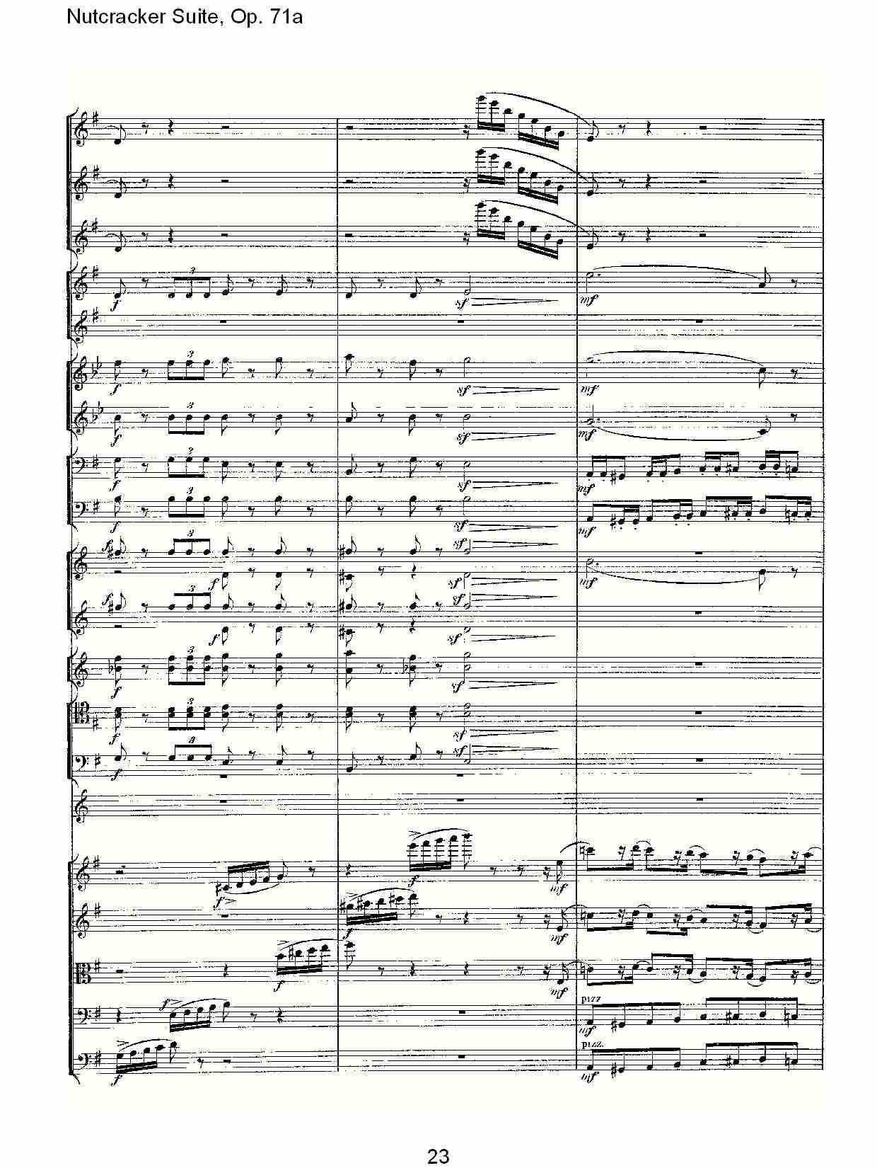 Nutcracker Suite, Op.71a   胡桃铗套曲，Op.71a第二乐章（五）总谱（图3）