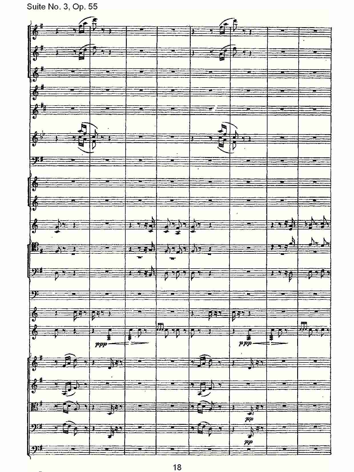 Suite No. 3, Op.55  第三套曲,Op.55第三乐章（四）总谱（图3）