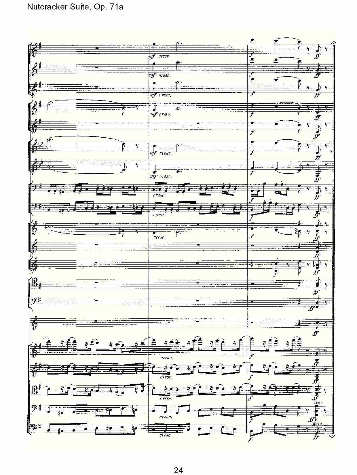 Nutcracker Suite, Op.71a   胡桃铗套曲，Op.71a第二乐章（五）总谱（图4）