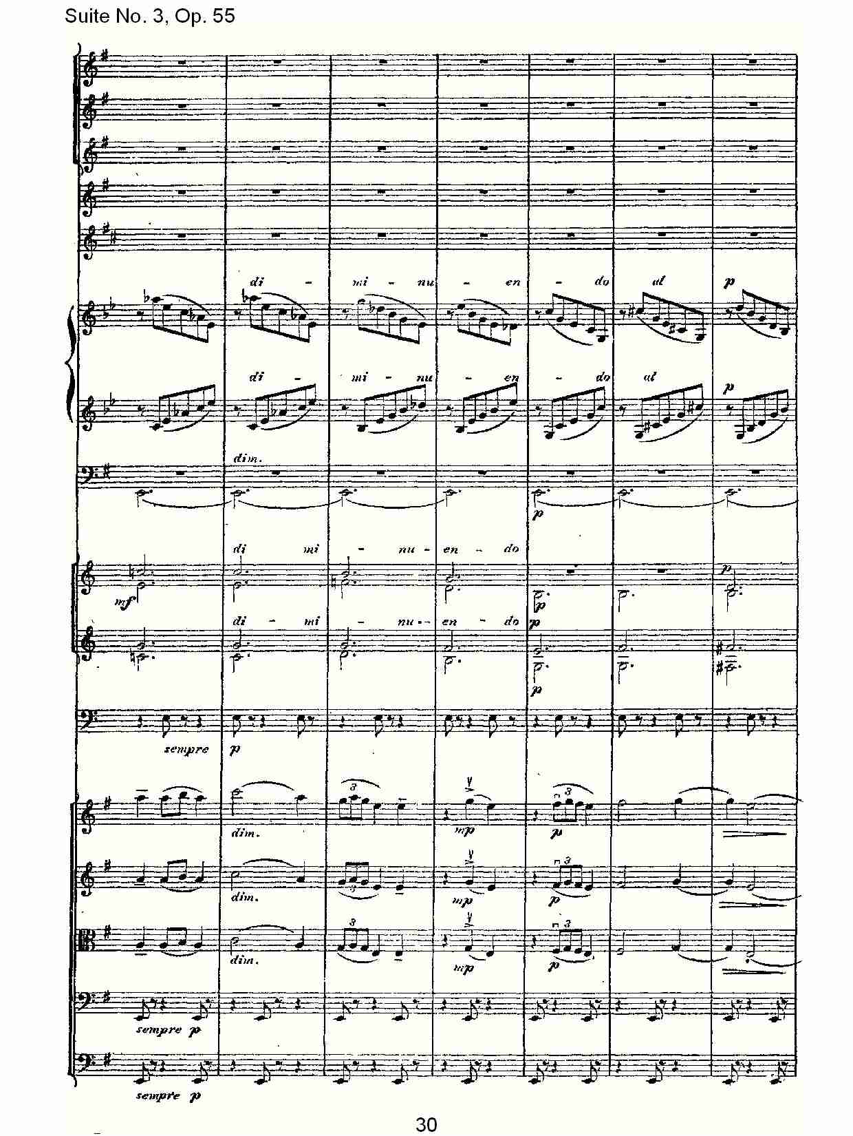 Suite No. 3, Op.55  第三套曲,Op.55第二乐章（六）总谱（图5）