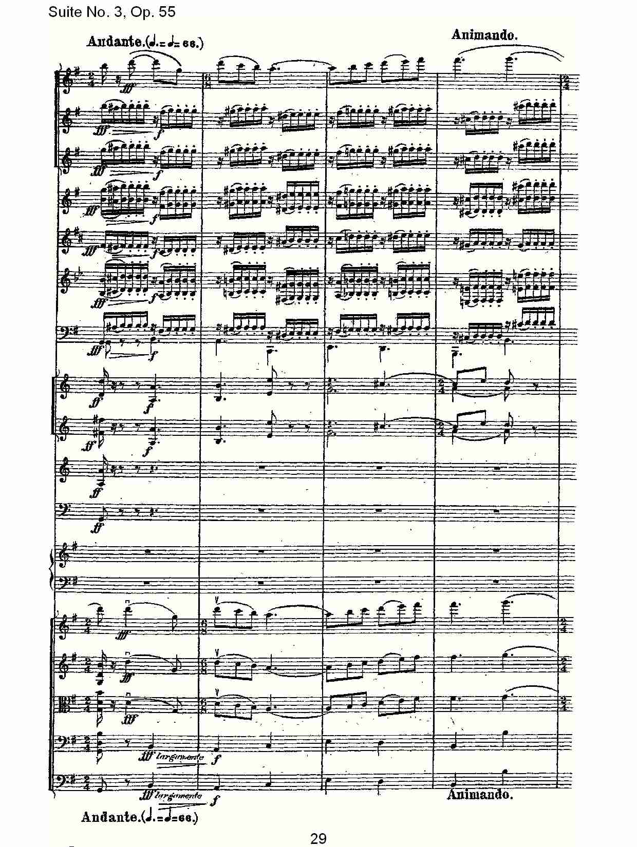 Suite No. 3, Op.55  第三套曲,Op.55第一乐章（六）总谱（图4）