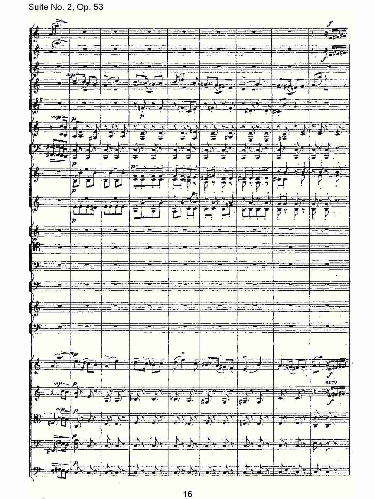 Suite No. 2, Op.53  第二套曲,Op.53第五乐章（四）总谱（图1）
