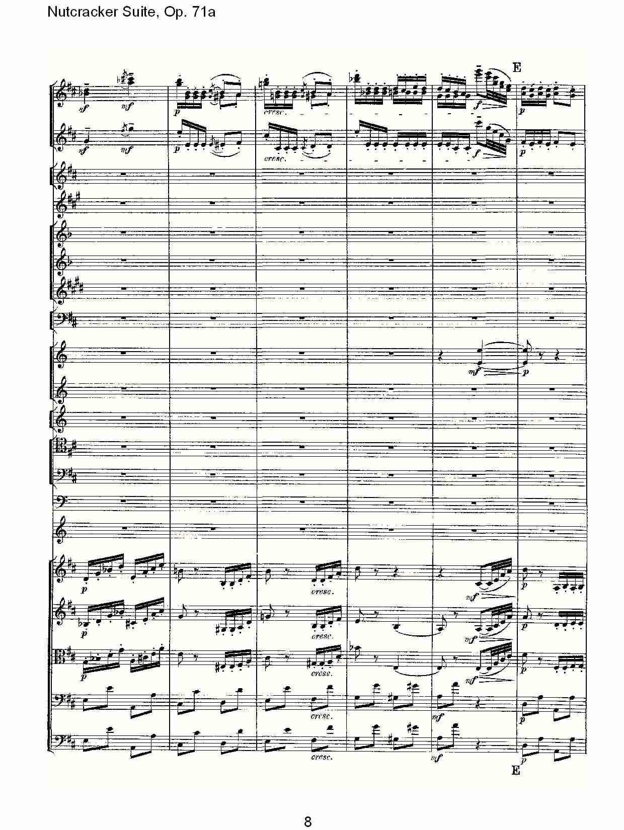 Nutcracker Suite, Op.71a   胡桃铗套曲，Op.71a第七乐章（二）总谱（图3）