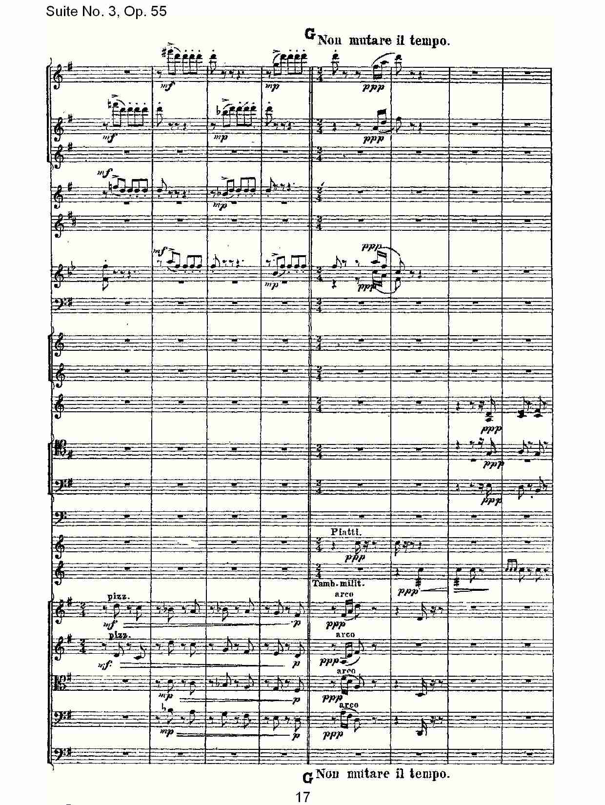 Suite No. 3, Op.55  第三套曲,Op.55第三乐章（四）总谱（图2）