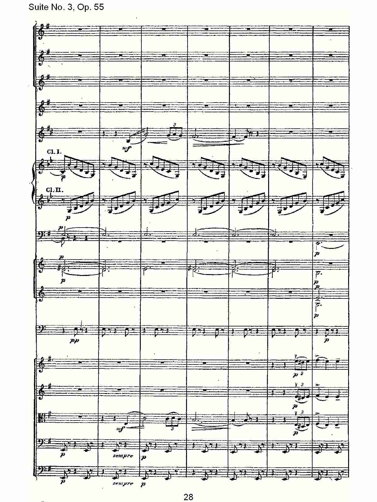 Suite No. 3, Op.55  第三套曲,Op.55第二乐章（六）总谱（图3）