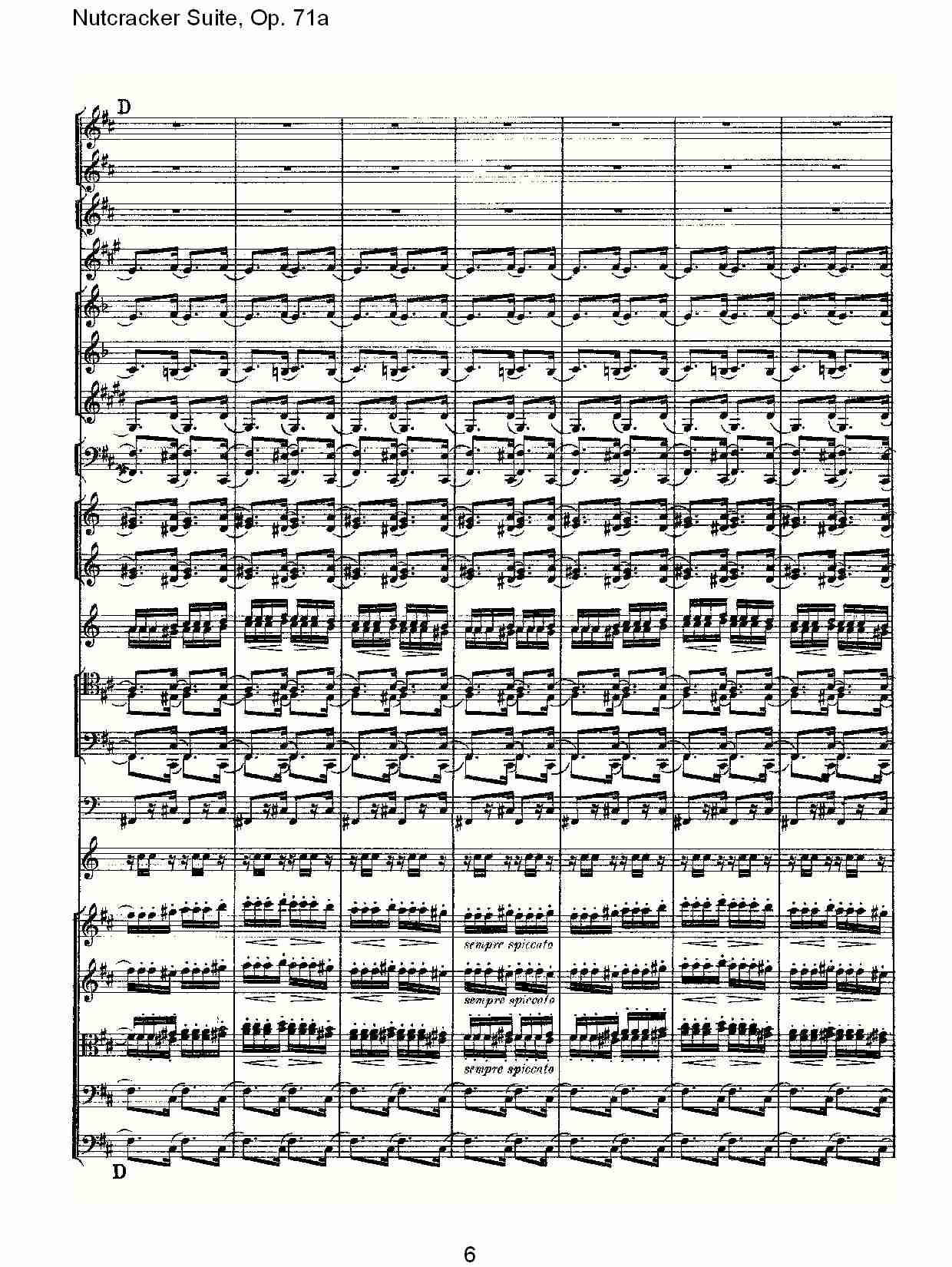 Nutcracker Suite, Op.71a   胡桃铗套曲，Op.71a第七乐章（二）总谱（图1）