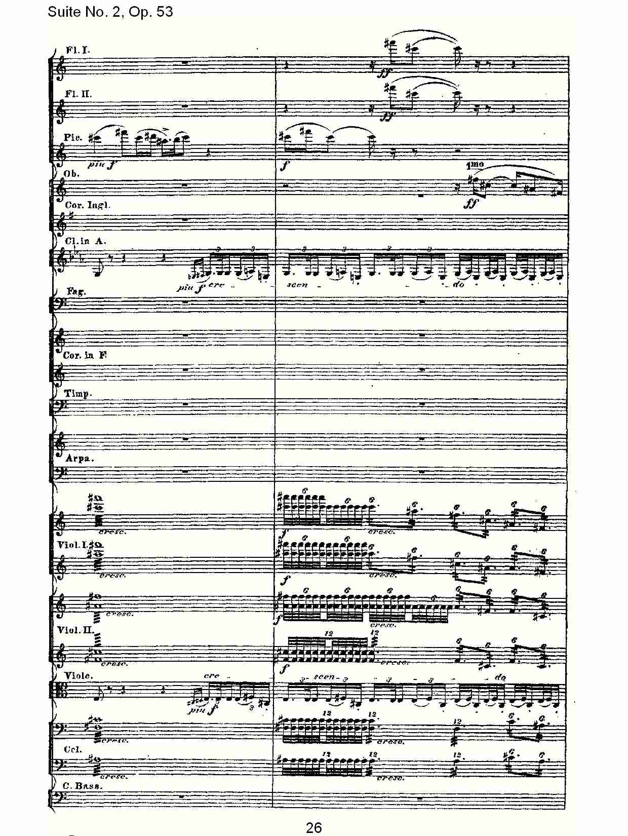 Suite No. 2, Op.53  第二套曲,Op.53第四乐章（六）总谱（图1）