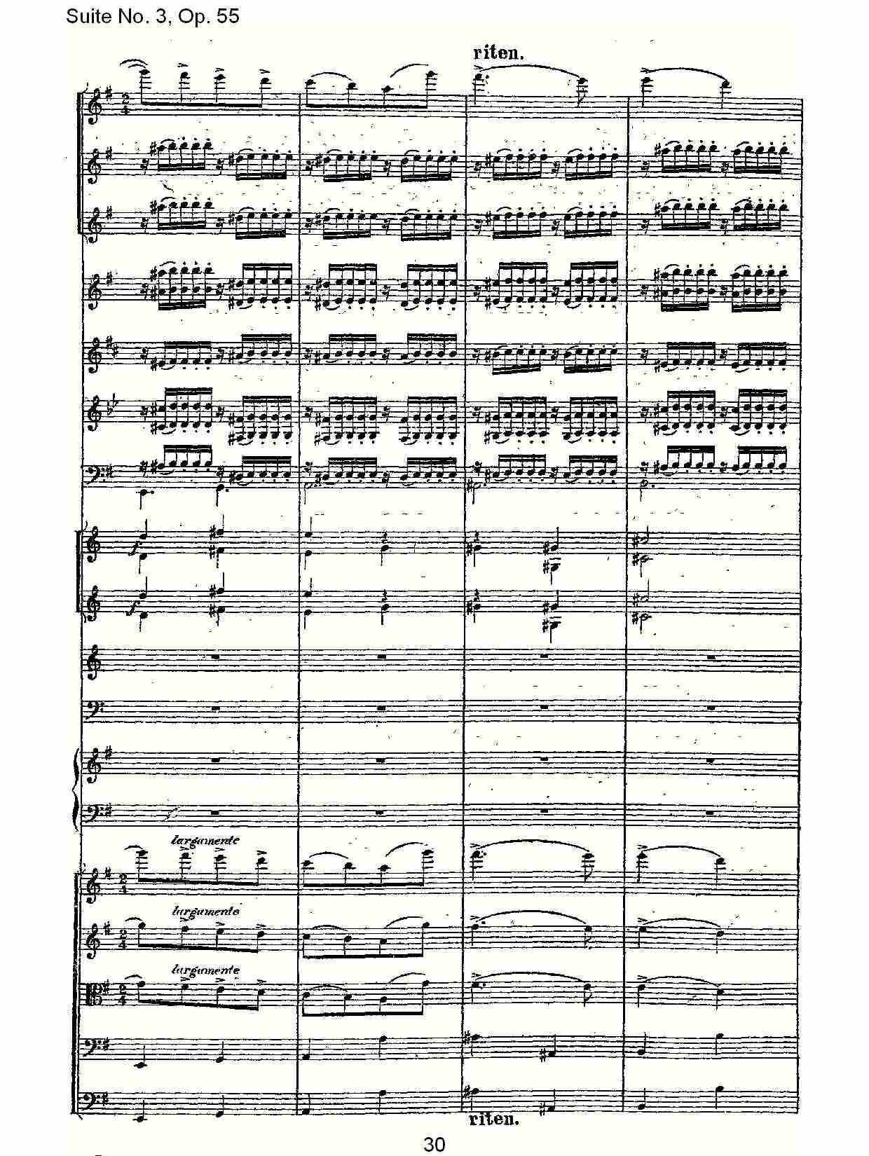 Suite No. 3, Op.55  第三套曲,Op.55第一乐章（六）总谱（图5）