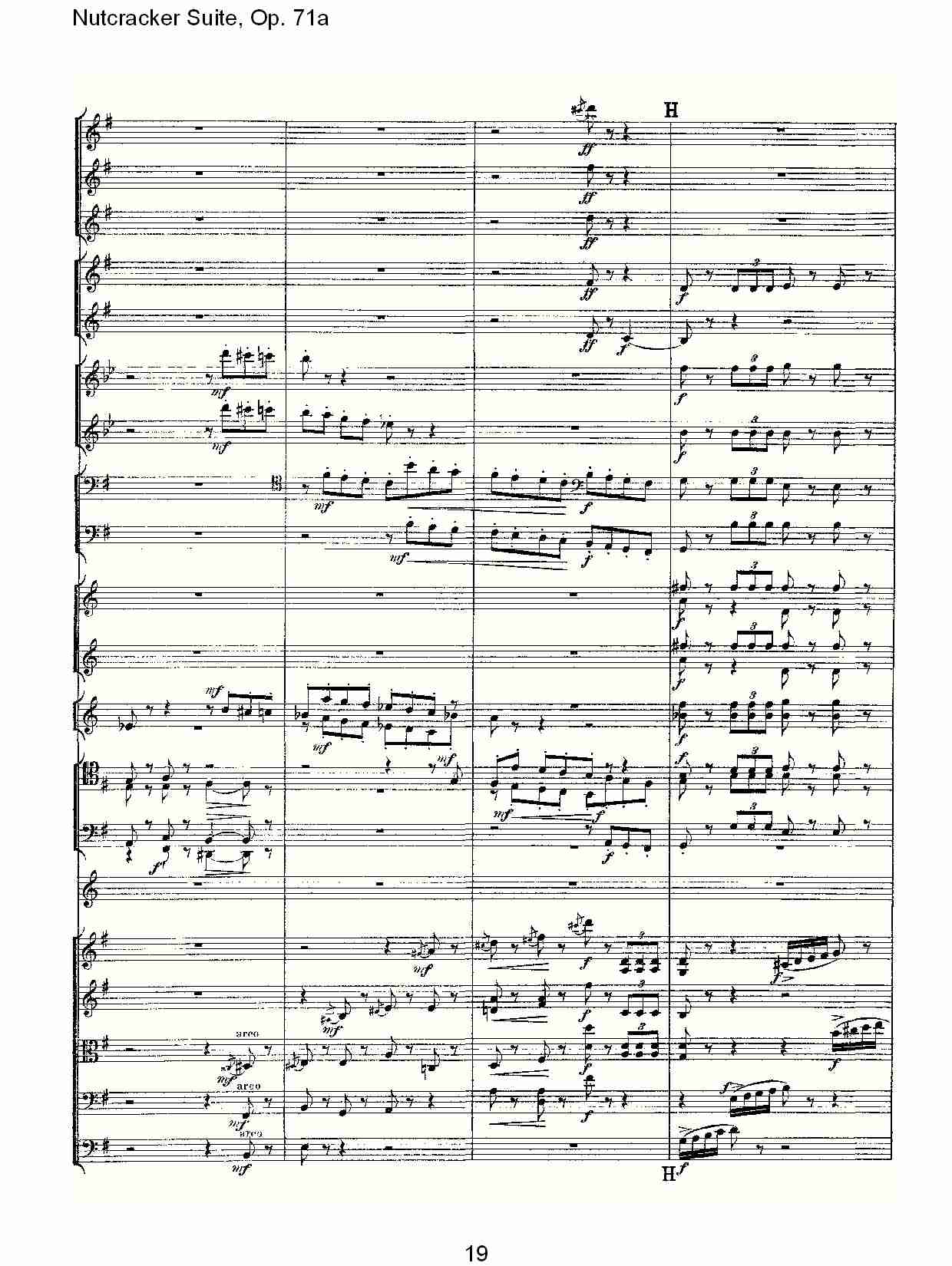 Nutcracker Suite, Op.71a   胡桃铗套曲，Op.71a第二乐章（四）总谱（图4）